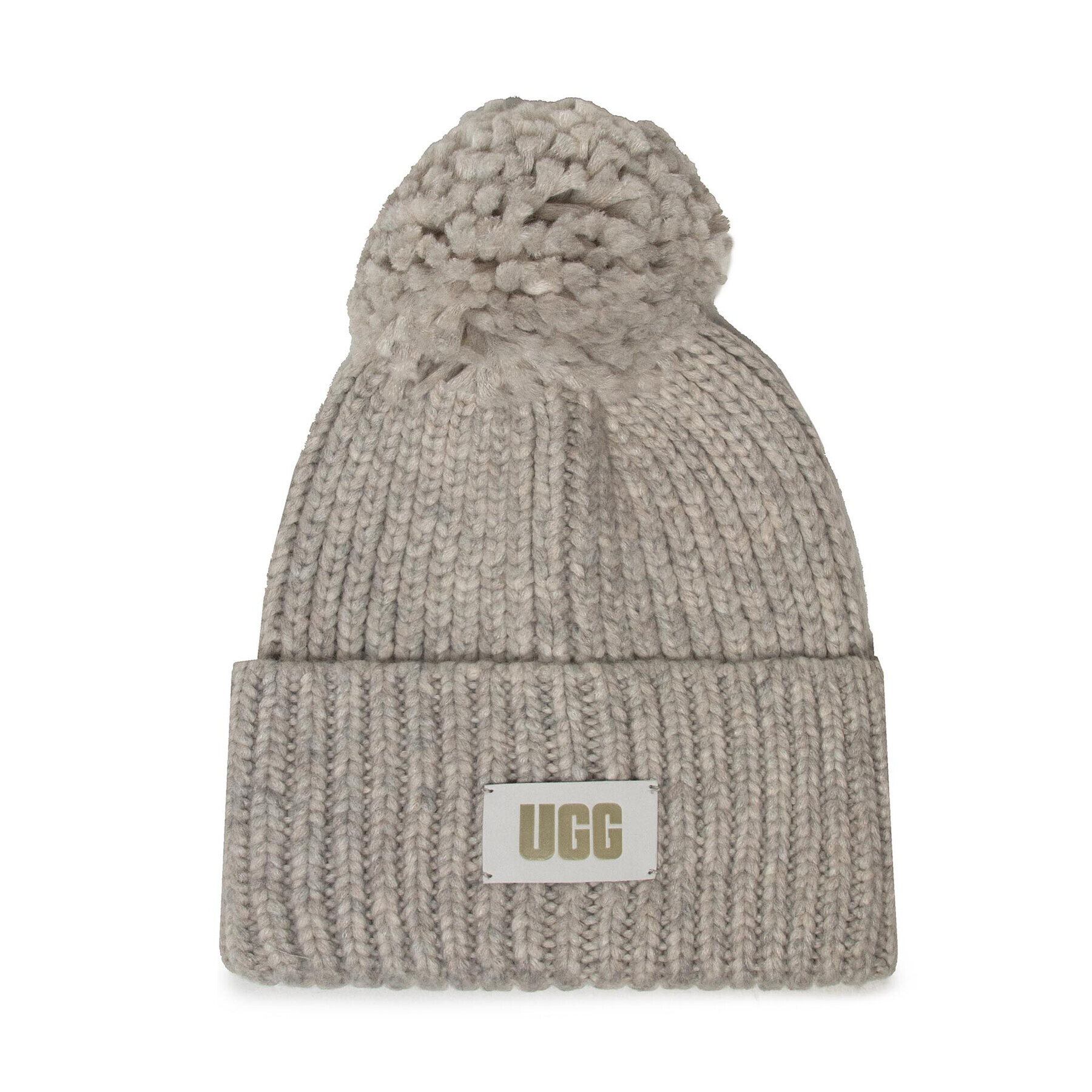 Ugg Sapka W Chunky Rib Knit Beanie W Pom 20165 Szürke - Pepit.hu