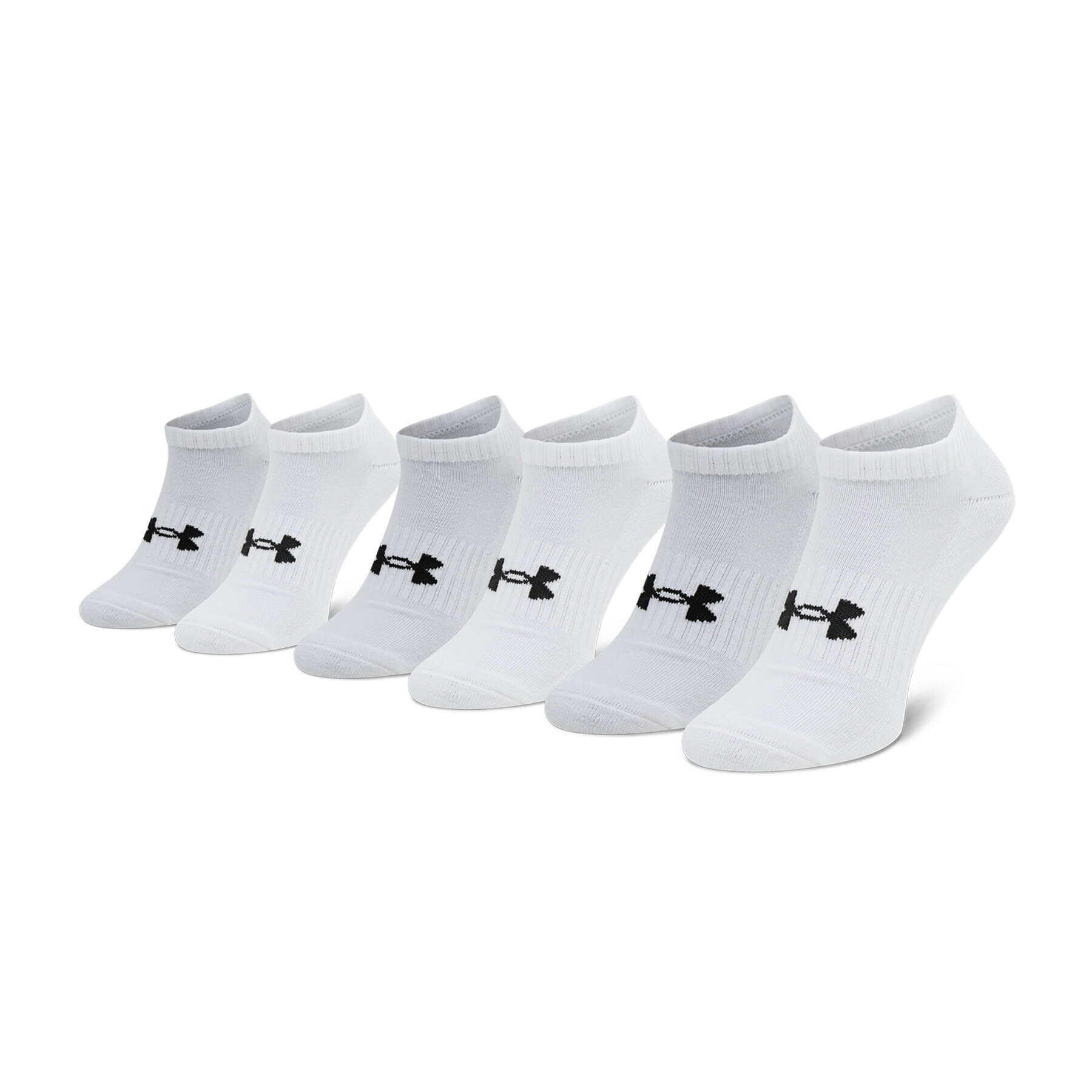 Under Armour 3 pár unisex bokazokni Core No Show 3Pk 1363241-100 Fehér - Pepit.hu