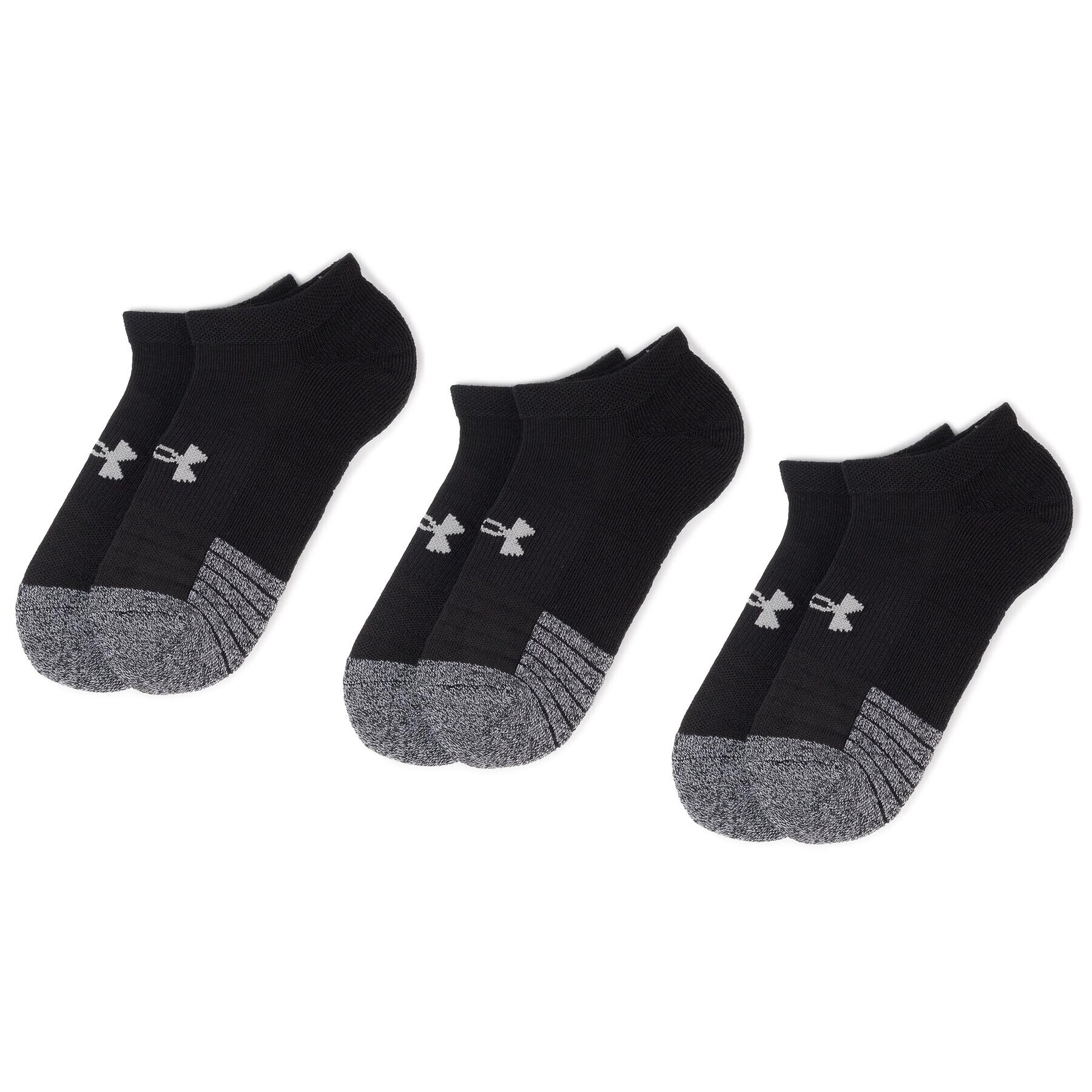 Under Armour 3 pár unisex bokazokni Heatgear No Show Sock 1346755-001 Fekete - Pepit.hu