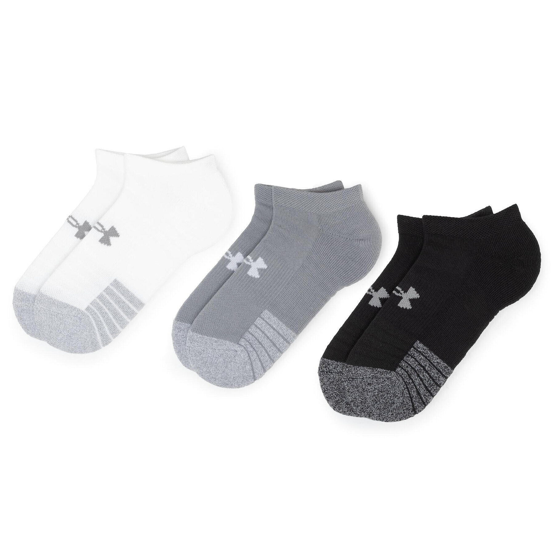 Under Armour 3 pár unisex bokazokni Heatgear No Show Sock 1346755-035 Szürke - Pepit.hu