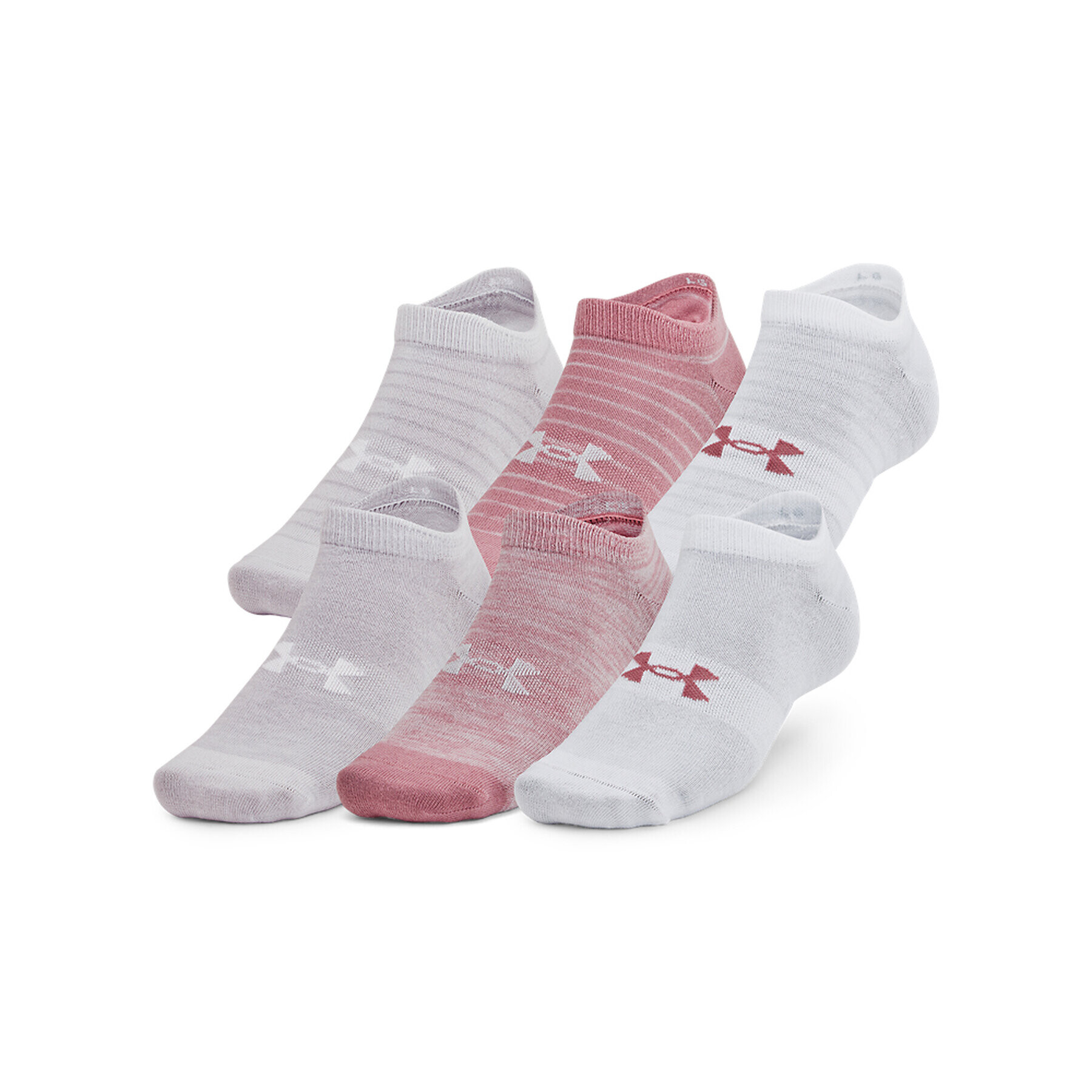 Under Armour 6 pár unisex bokazokni UA Essential No Show 6pk 1370542-697 Rózsaszín - Pepit.hu