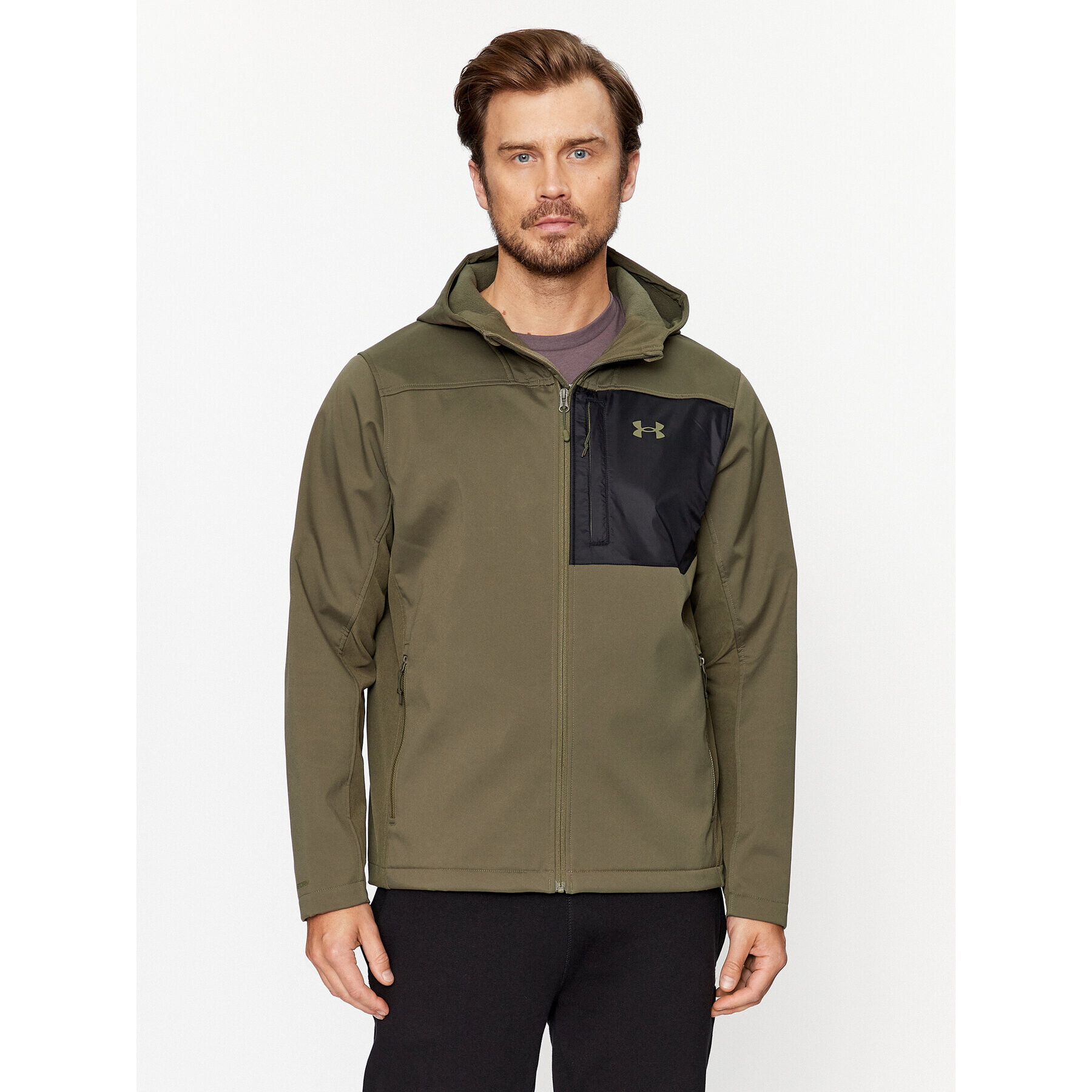 Under Armour Átmeneti kabát Ua Strm Cgi Shld Hd 2.0 Jkt 1371587 Khaki Loose Fit - Pepit.hu