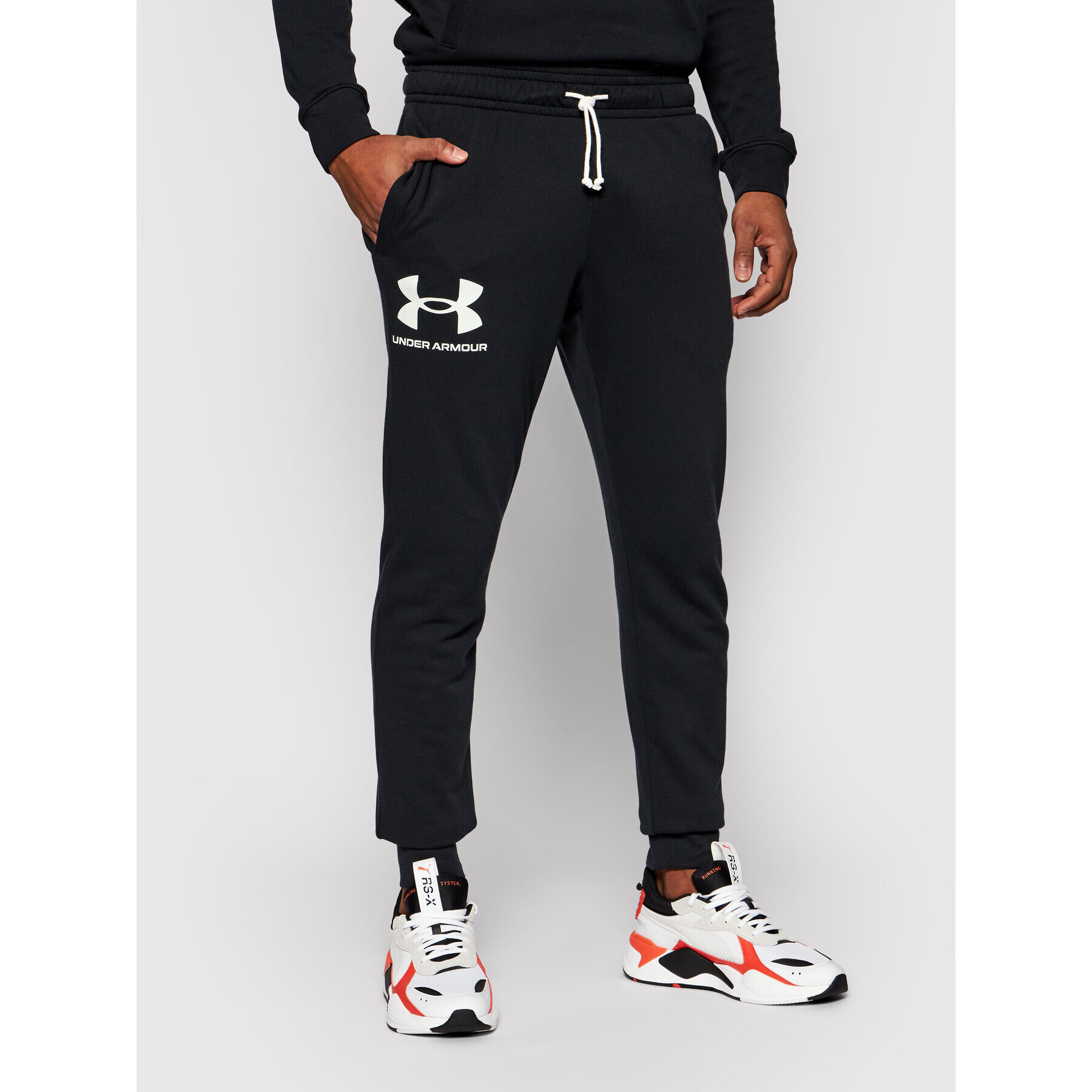 Under Armour Melegítő alsó Rival Terry 1361642 Fekete Regular Fit - Pepit.hu