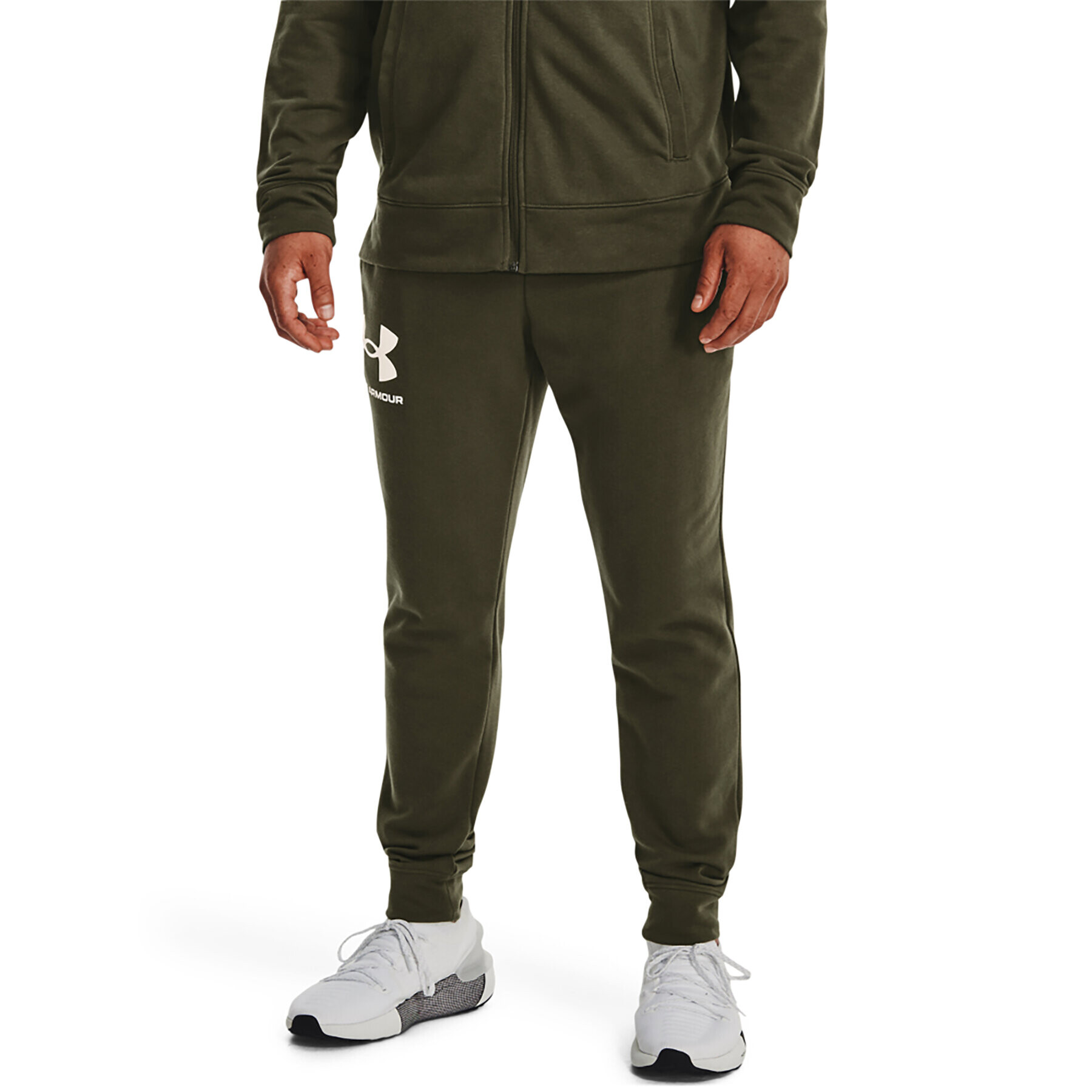 Under Armour Melegítő alsó UA Rival Terry Jogger 1361642 Khaki Regular Fit - Pepit.hu