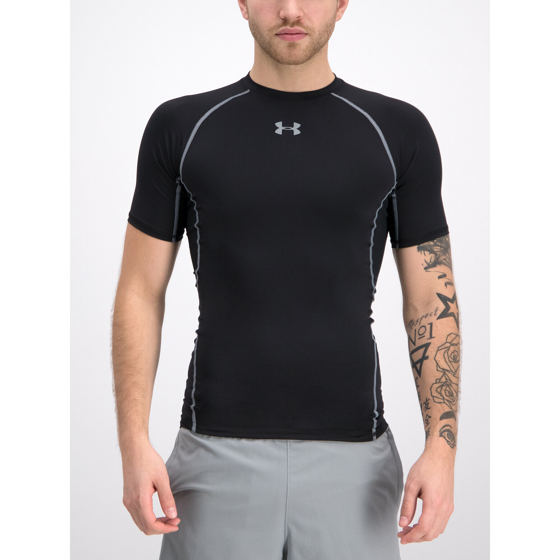 Under Armour Póló 1257468 Fekete Slim Fit - Pepit.hu