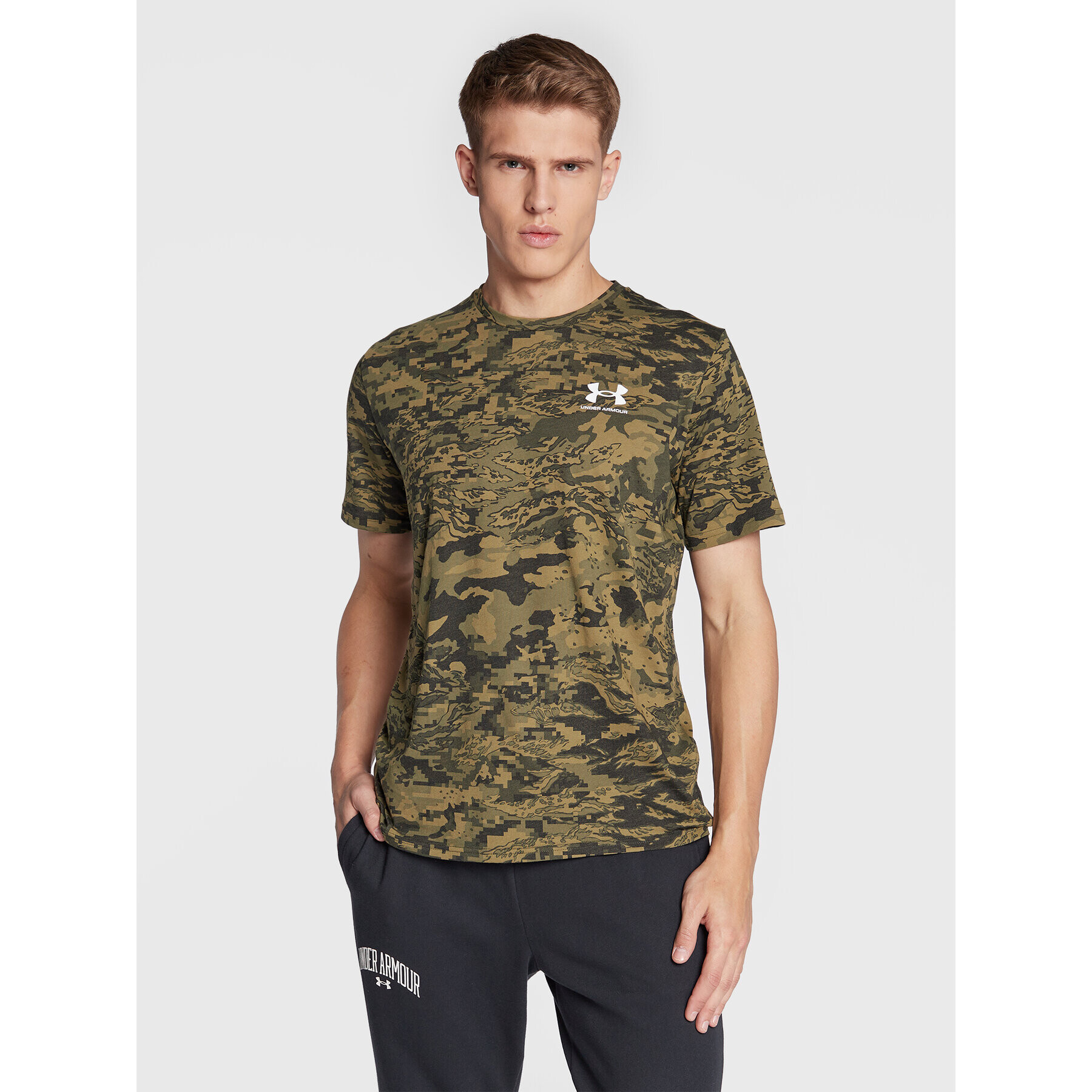 Under Armour Póló 1357727 Khaki Loose Fit - Pepit.hu