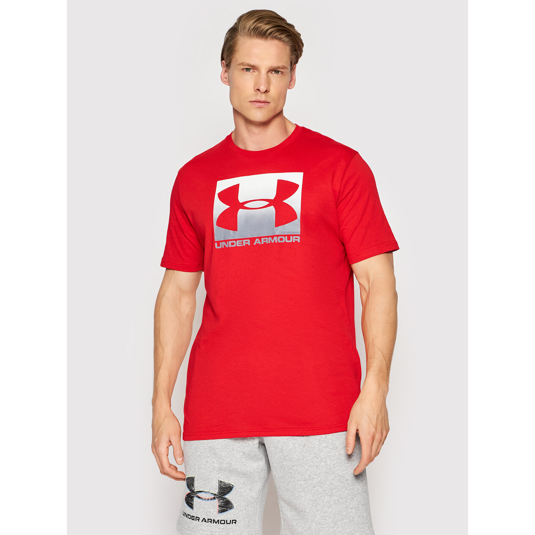 Under Armour Póló Ua Boxed Sportstyle 1329581 Piros Loose Fit - Pepit.hu