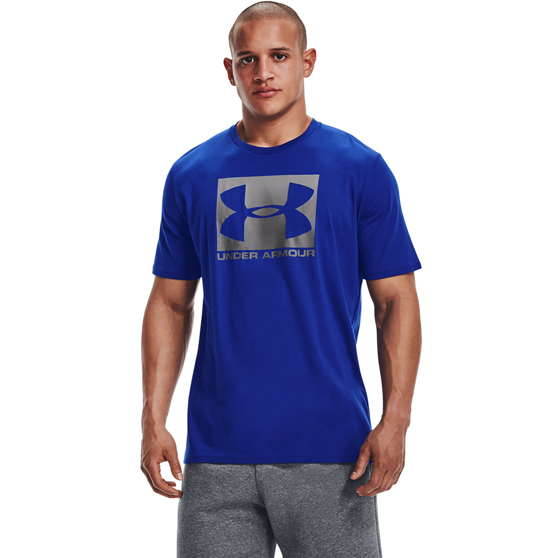 Under Armour Póló UA BOXED SPORTSTYLE SS 1329581 Kék Regular Fit - Pepit.hu