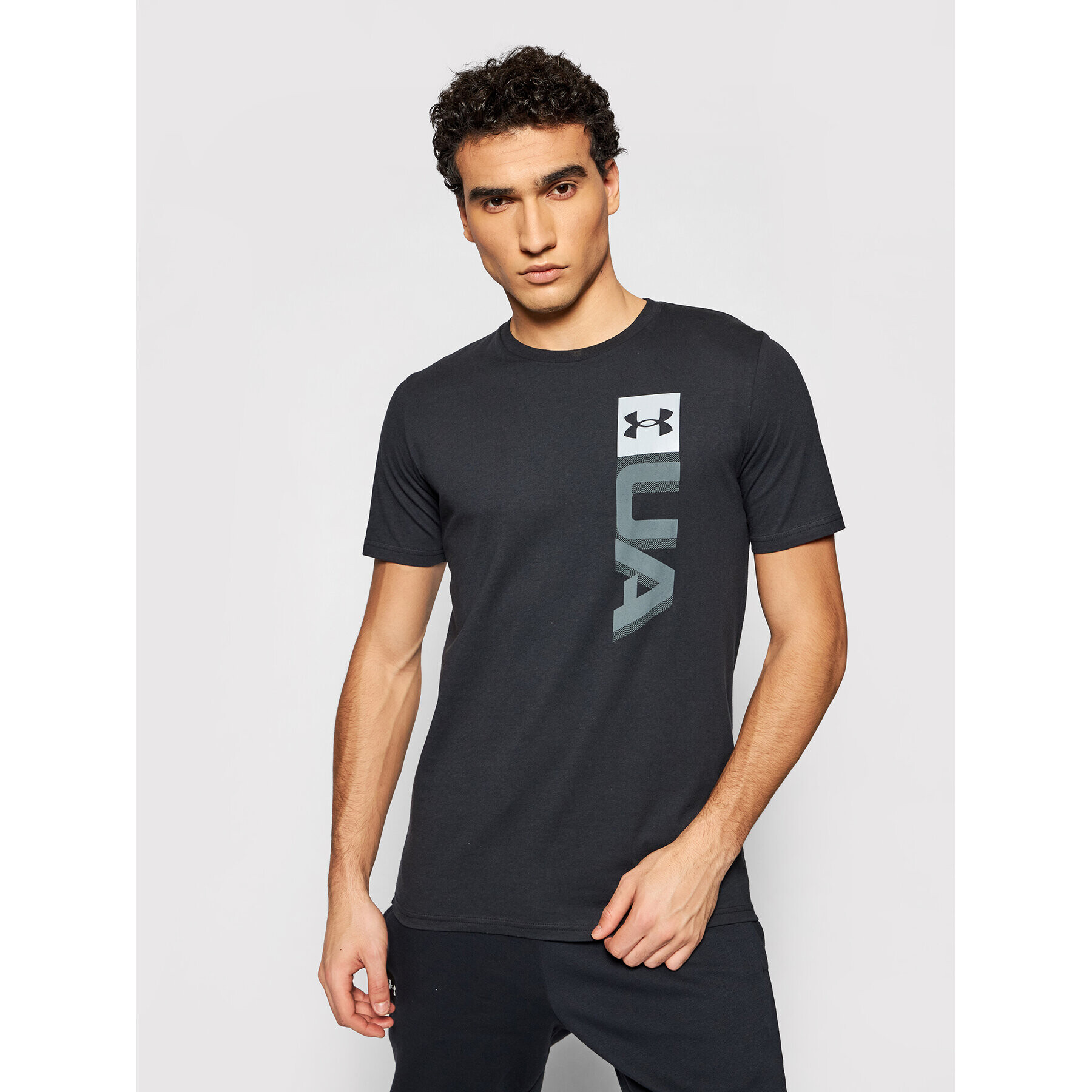 Under Armour Póló Ua Boxed Wordmark 1361675 Fekete Loose Fit - Pepit.hu