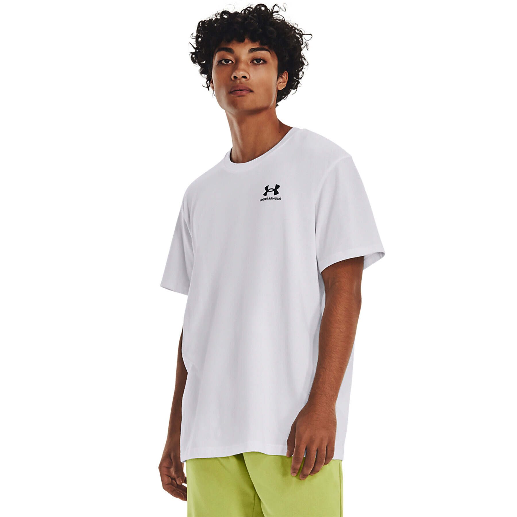 Under Armour Póló UA LOGO EMB HEAVYWEIGHT SS 1373997 Fehér Regular Fit - Pepit.hu