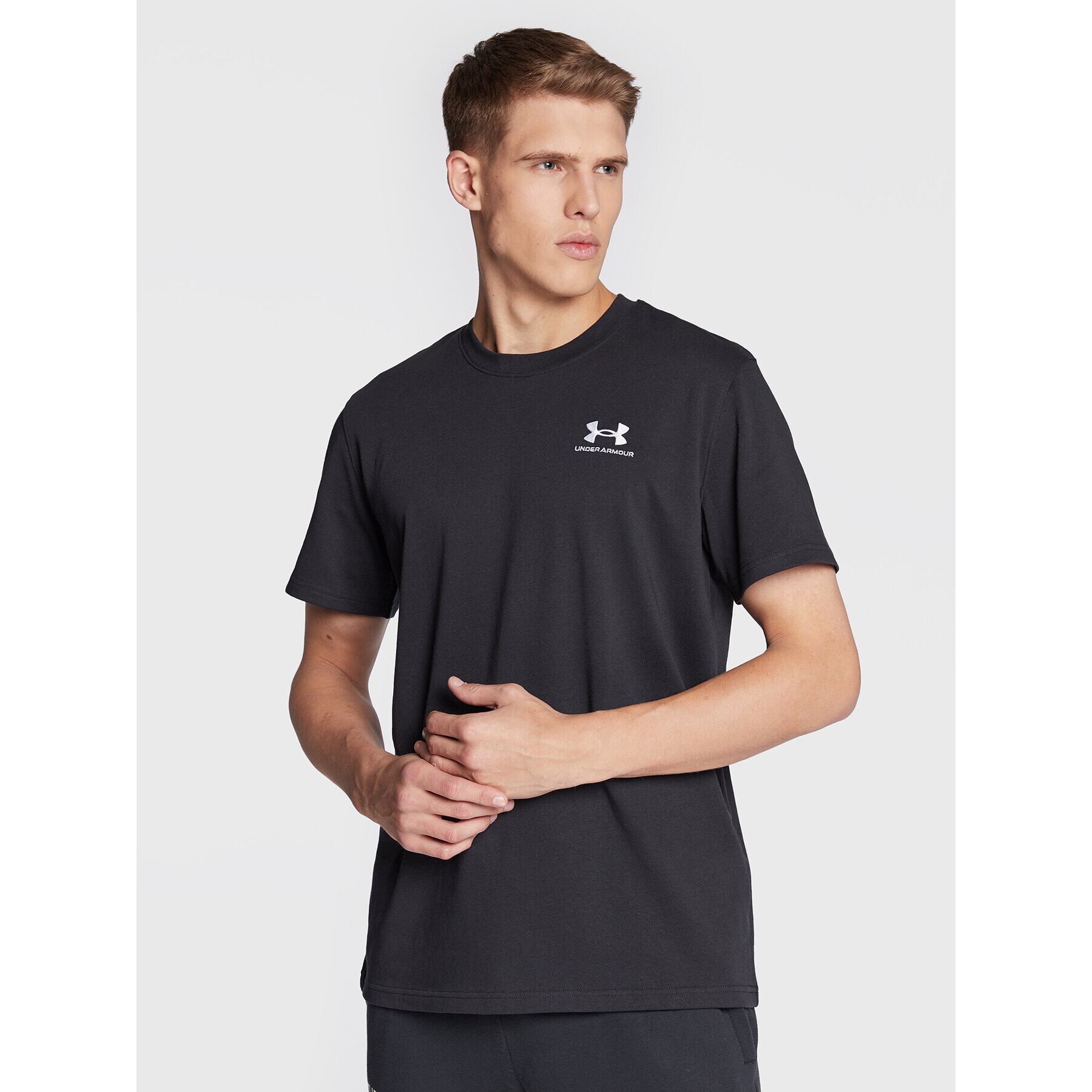 Under Armour Póló Ua Logo Embroidered 1373997 Fekete Relaxed Fit - Pepit.hu