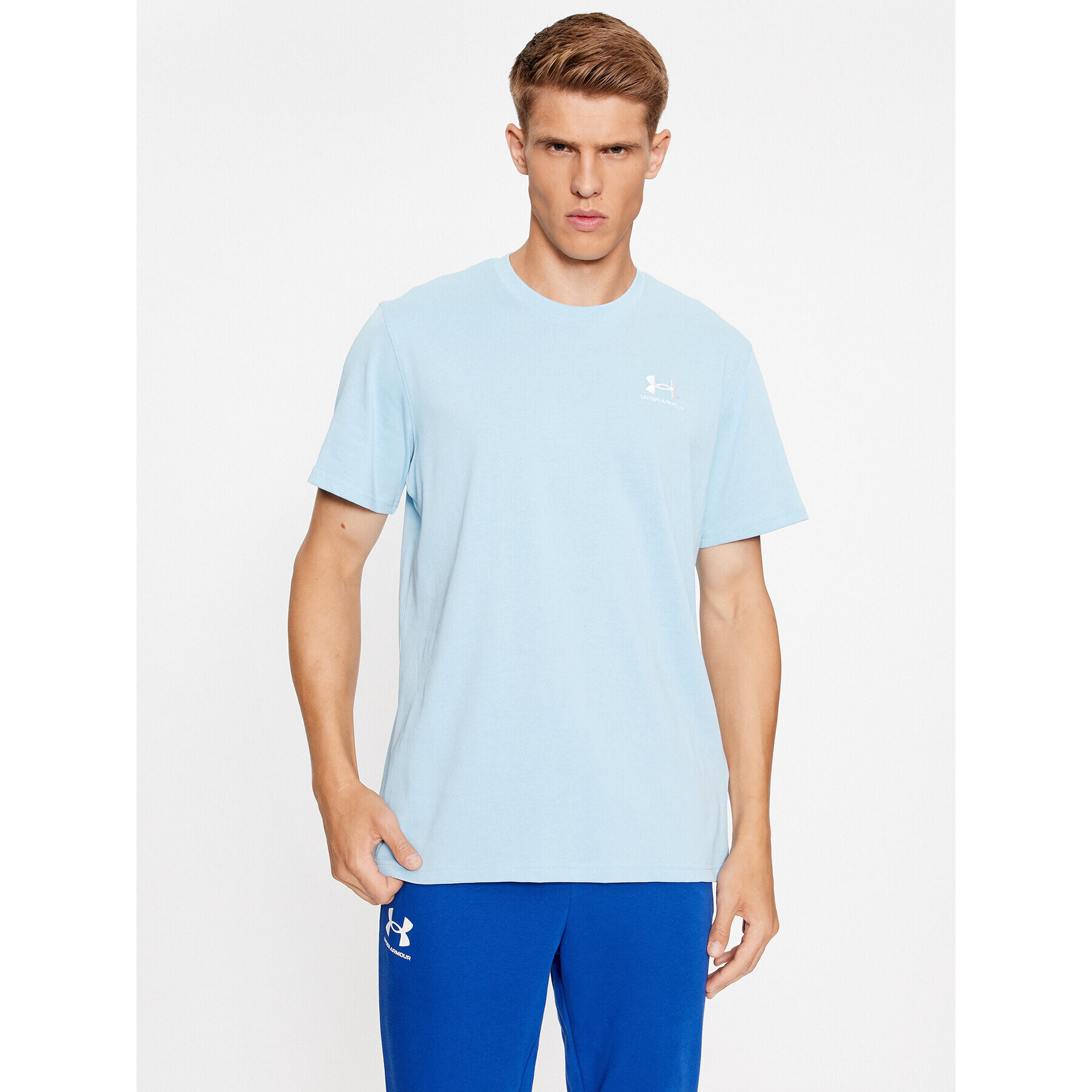 Under Armour Póló Ua M Logo Emb Heavyweight Ss 1373997 Kék Loose Fit - Pepit.hu