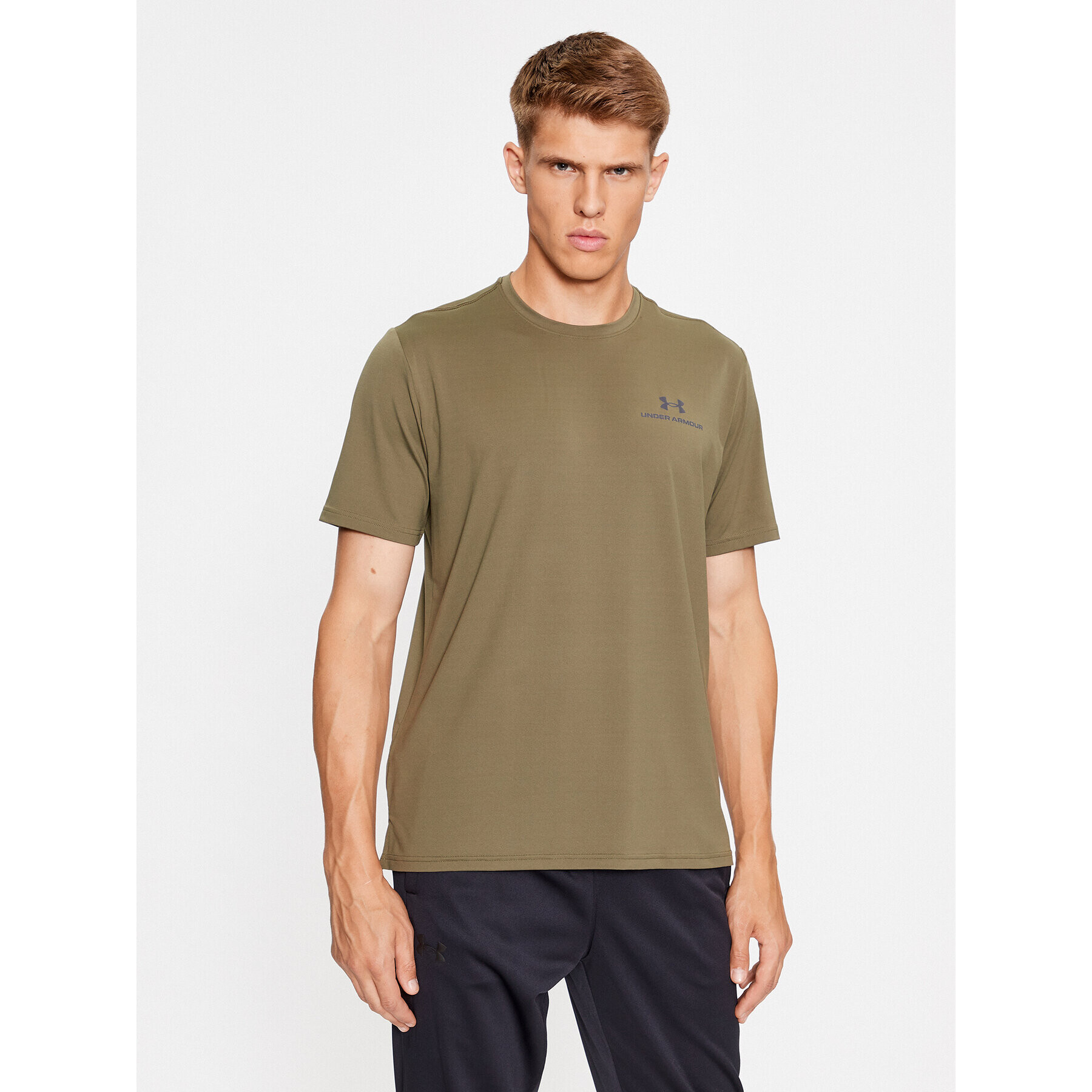 Under Armour Póló Ua Rush Energy Ss 1366138 Khaki Loose Fit - Pepit.hu