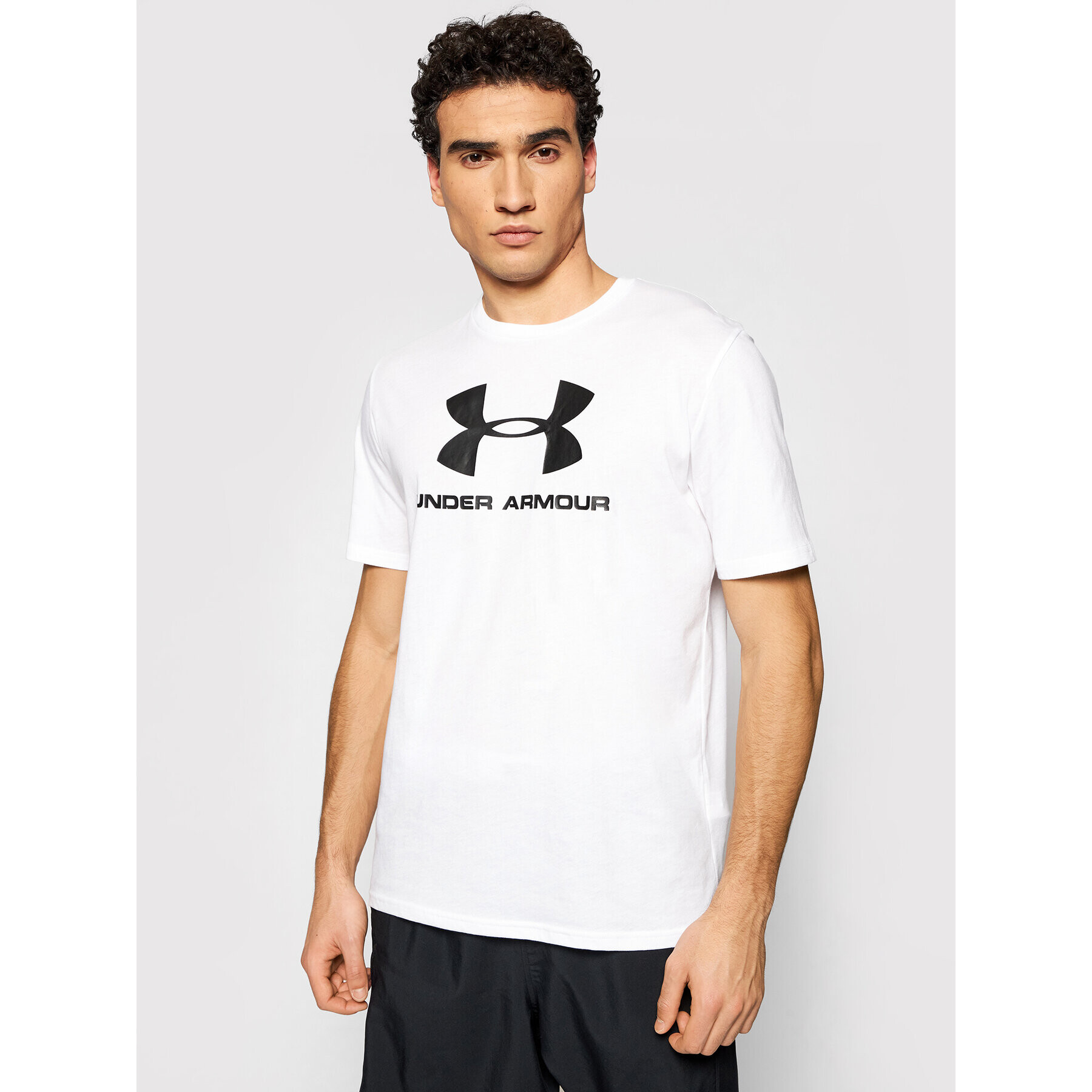 Under Armour Póló Ua Sportstyle Logo 1329590 Fehér Loose Fit - Pepit.hu