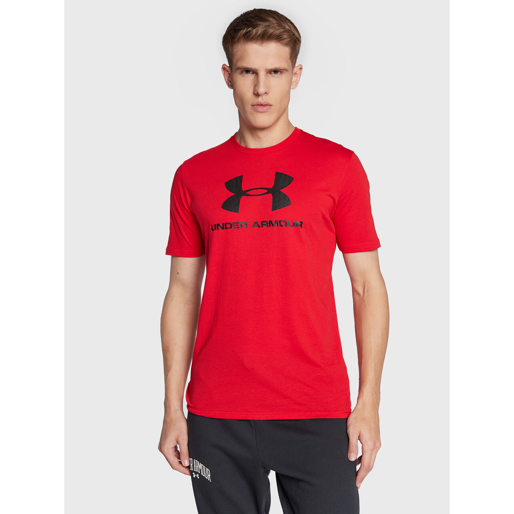 Under Armour Póló Ua Sportstyle Logo 1329590 Piros Loose Fit - Pepit.hu