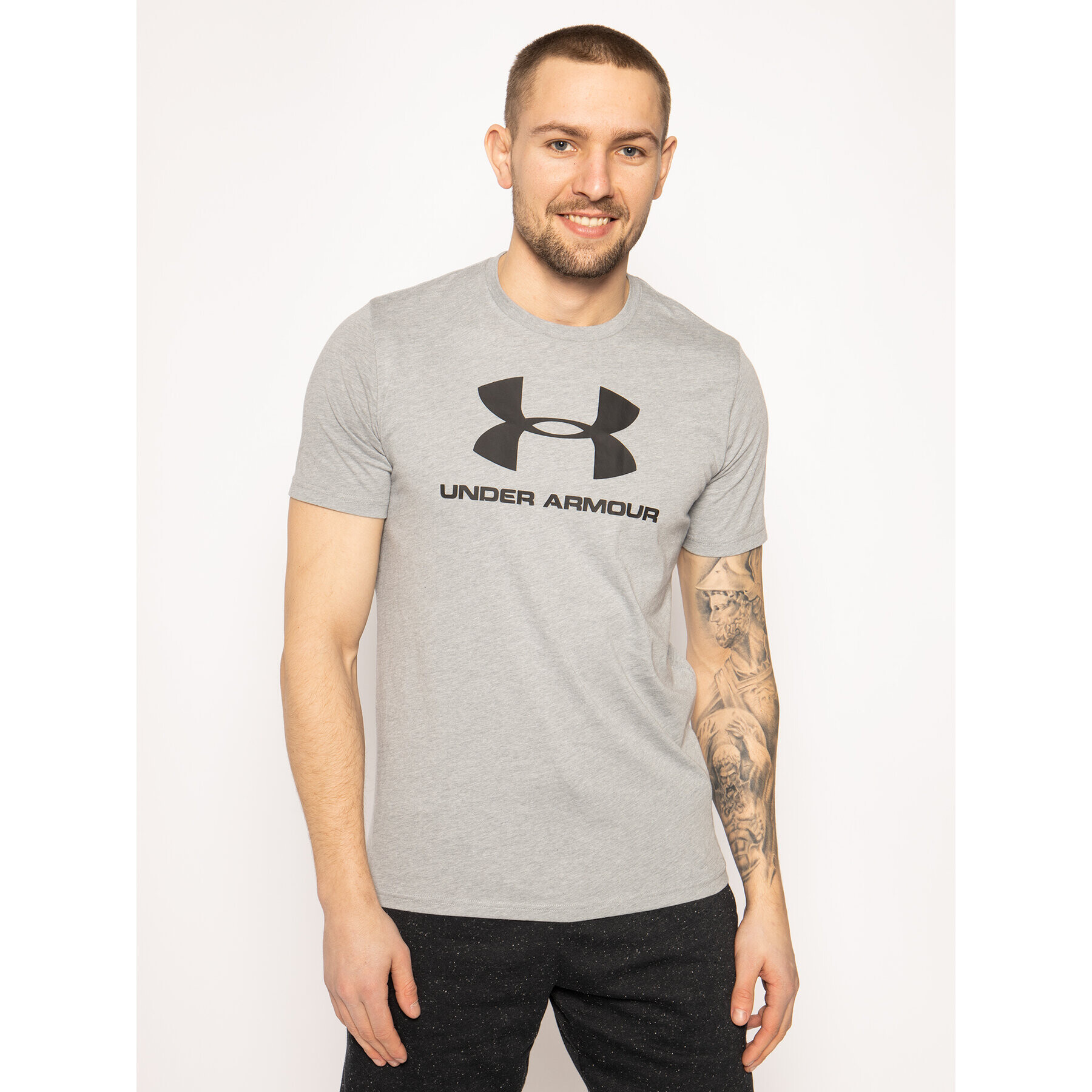 Under Armour Póló Ua Sportstyle Logo 1329590 Szürke Regular Fit - Pepit.hu