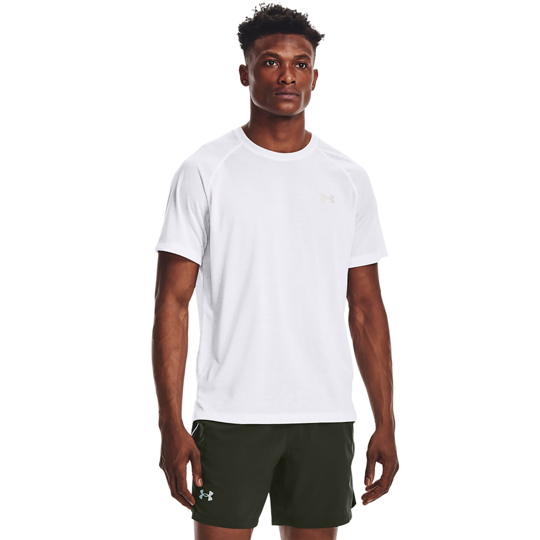 Under Armour Póló UA STREAKER TEE 1361469 Fehér Regular Fit - Pepit.hu