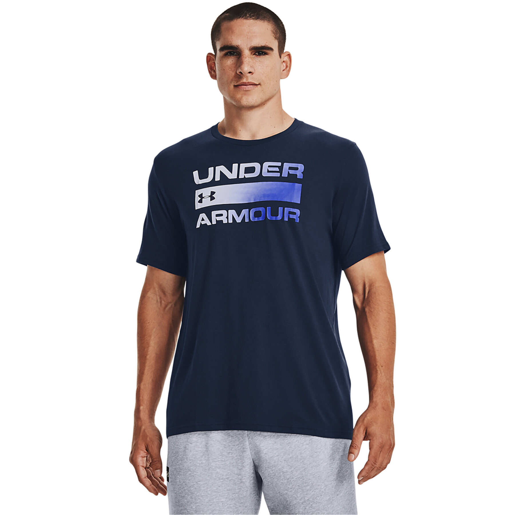 Under Armour Póló UA TEAM ISSUE WORDMARK SS 1329582 Sötétkék Regular Fit - Pepit.hu