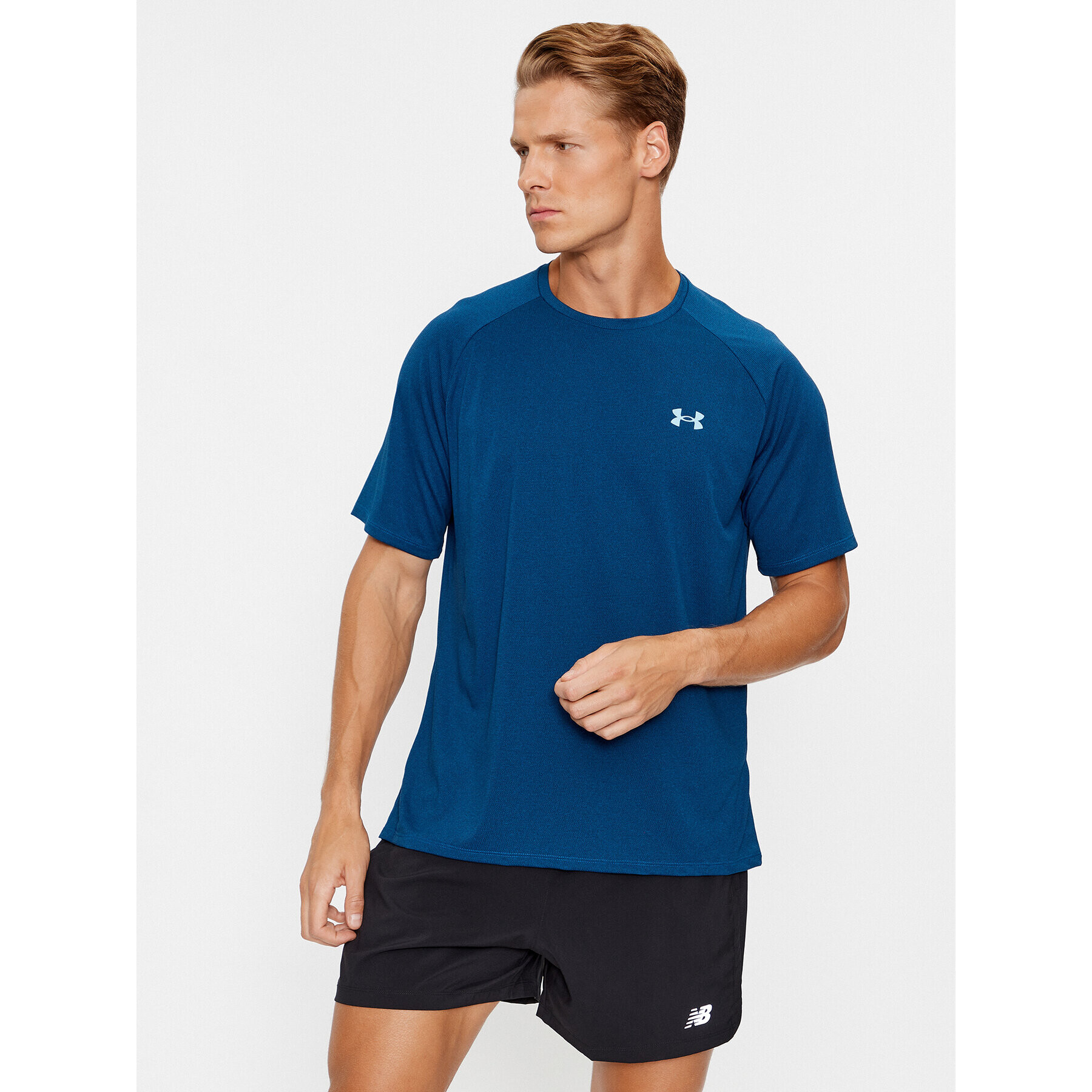 Under Armour Póló Ua Tech 2.0 Ss Tee Novelty 1345317 Kék Loose Fit - Pepit.hu