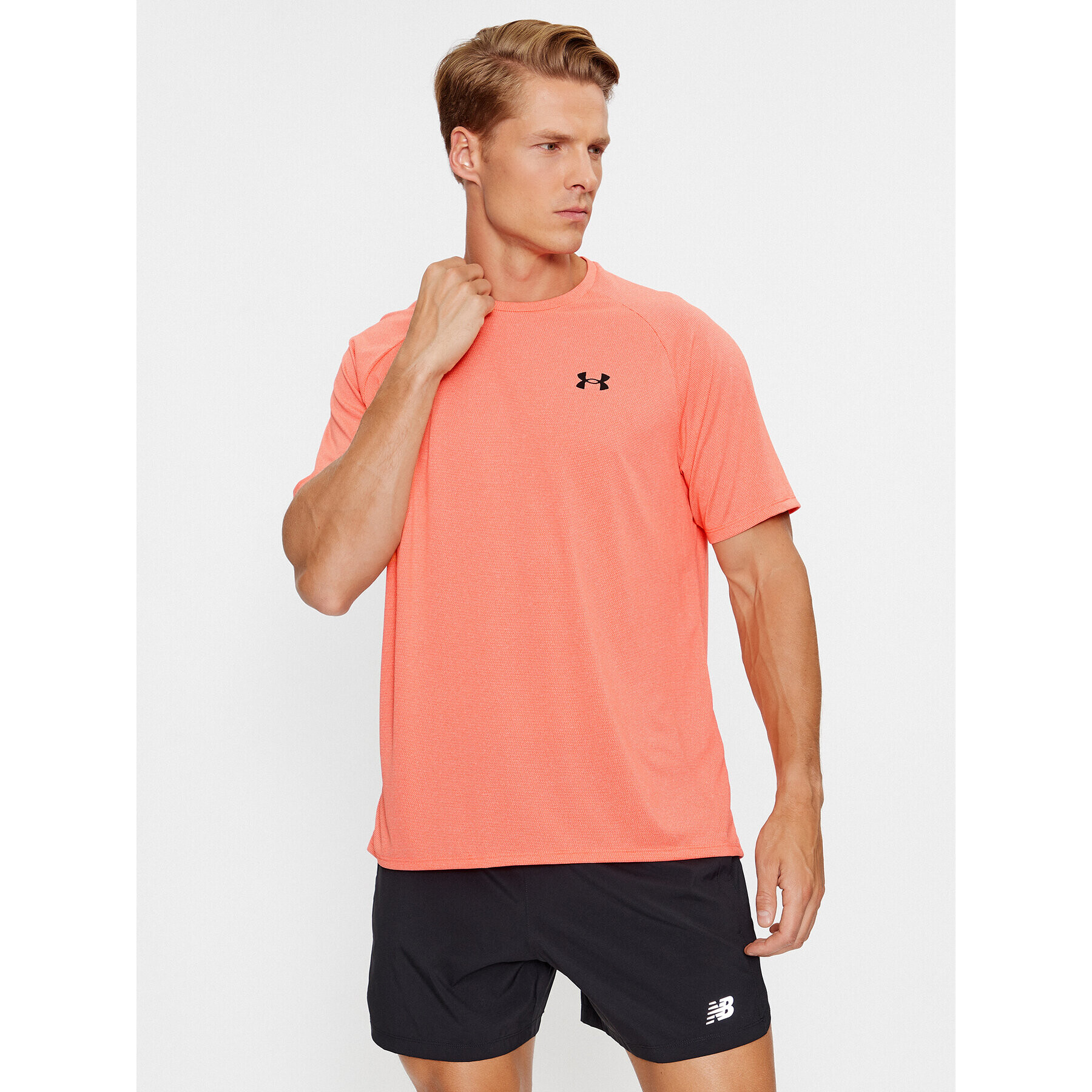 Under Armour Póló Ua Tech 2.0 Ss Tee Novelty 1345317 Piros Loose Fit - Pepit.hu