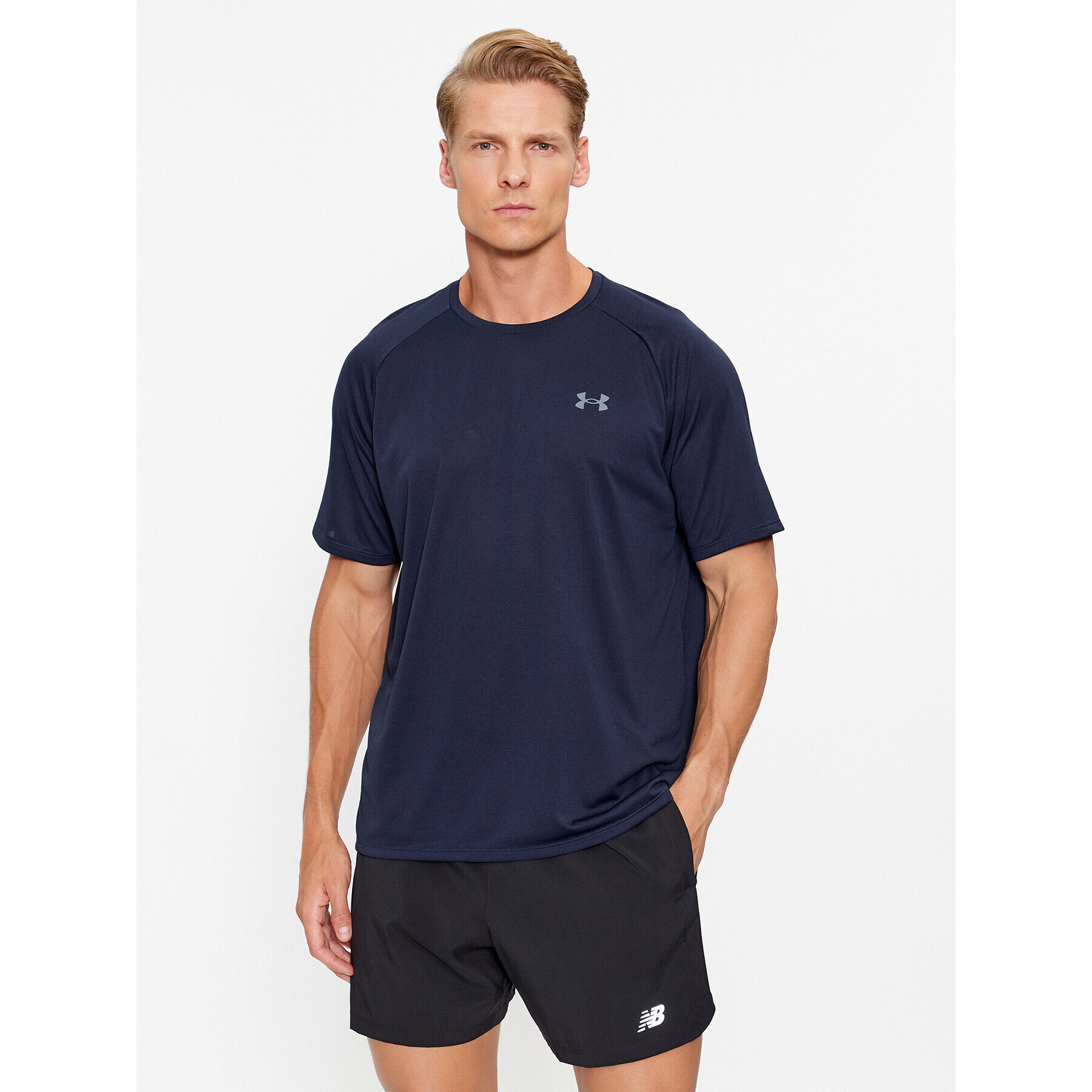 Under Armour Póló Ua Tech 2.0 Ss Tee Novelty 1345317 Sötétkék Loose Fit - Pepit.hu