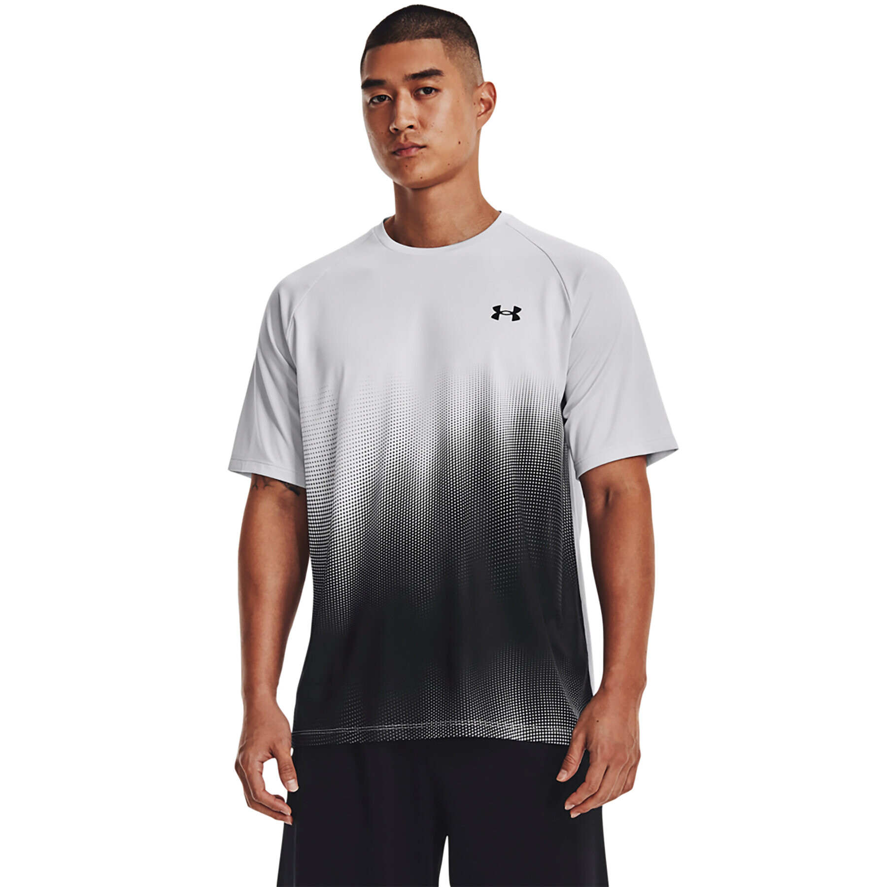 Under Armour Póló UA Tech Fade SS 1377053 Szürke Regular Fit - Pepit.hu