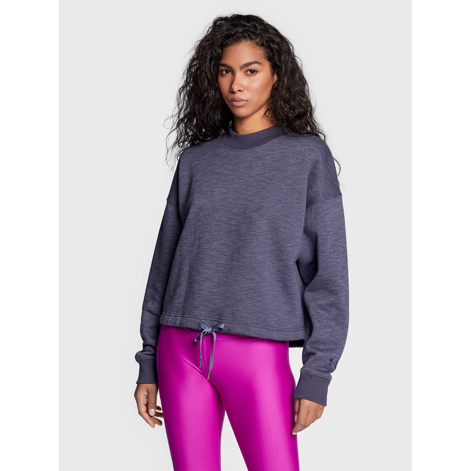 Under Armour Pulóver Essential Fleece 1374108 Lila Regular Fit - Pepit.hu