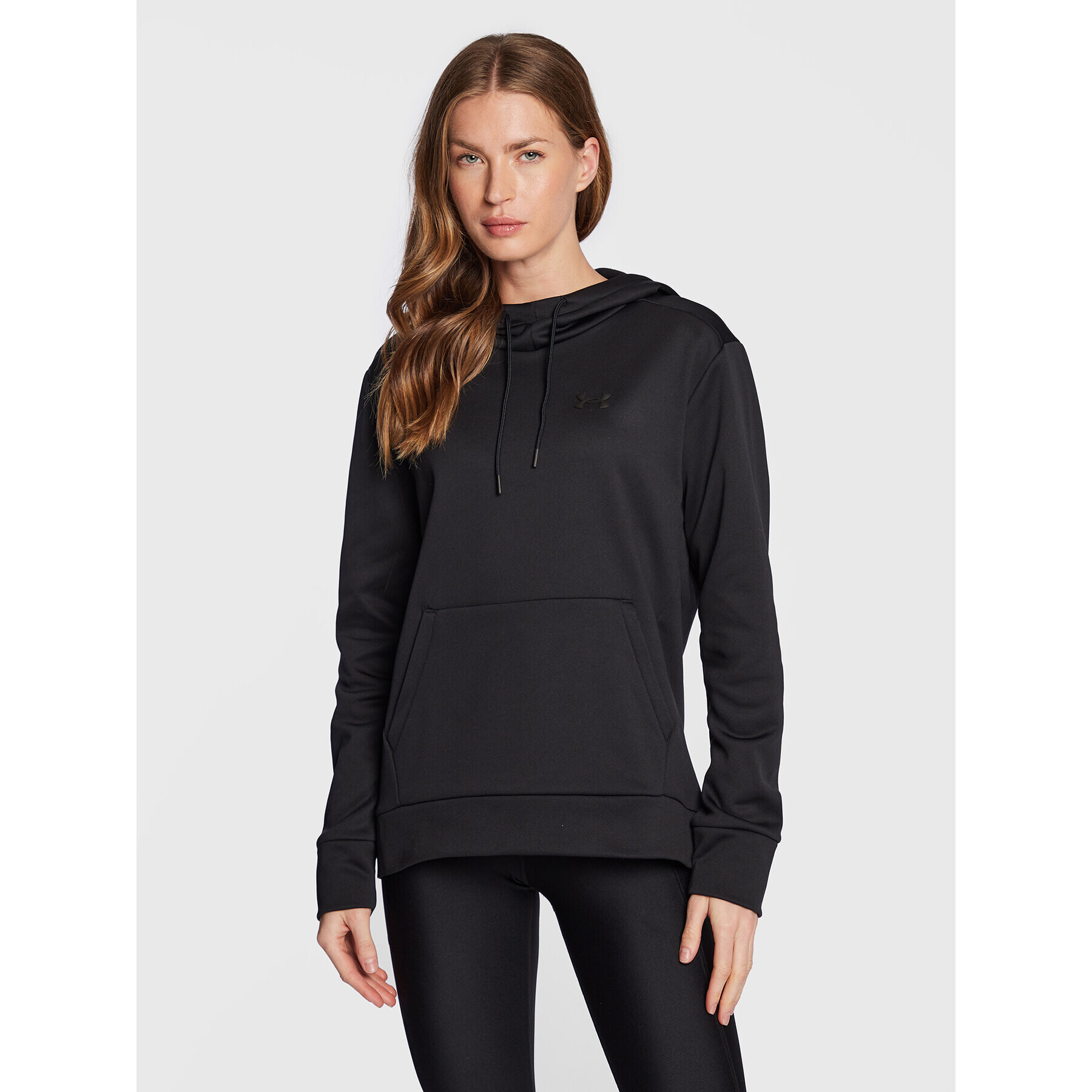 Under Armour Pulóver Fleece® Left Chest 1373055 Fekete Regular Fit - Pepit.hu