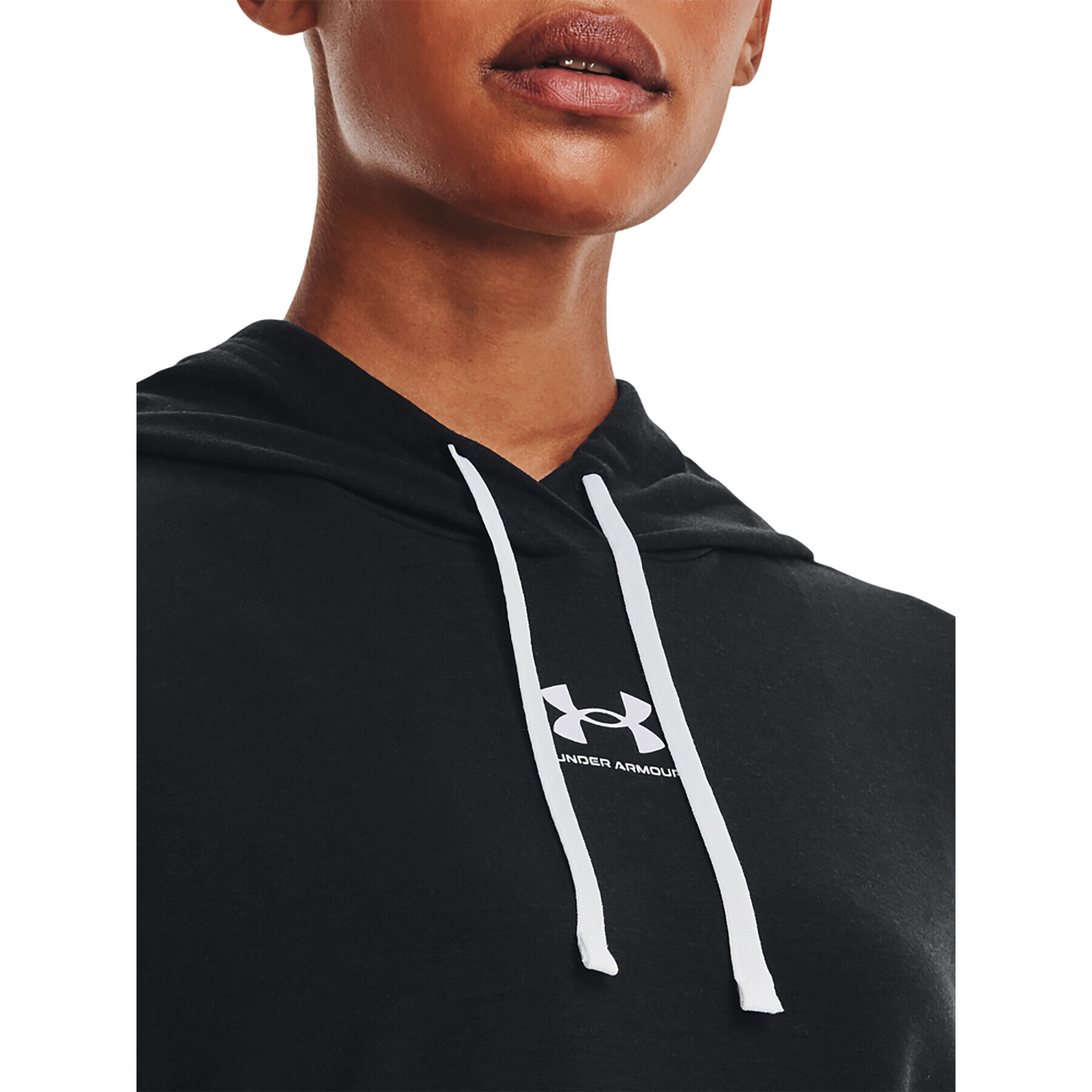 Under Armour Pulóver Rival Terry Hoodie 1369855 Fekete Regular Fit - Pepit.hu