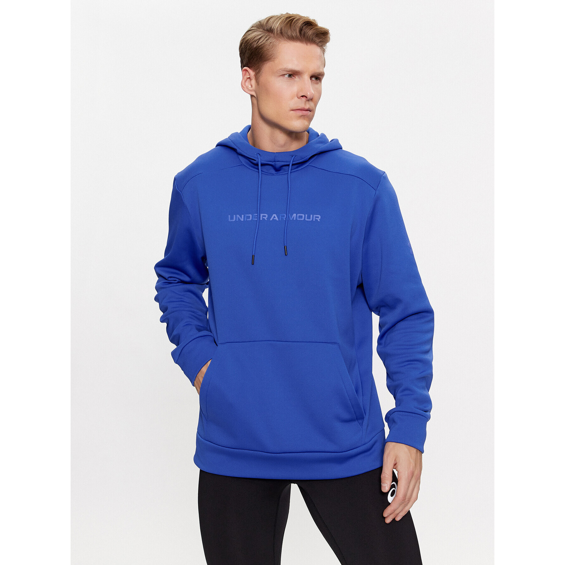 Under Armour Pulóver Ua Armour Fleece Graphic Hd 1379744 Kék Loose Fit - Pepit.hu