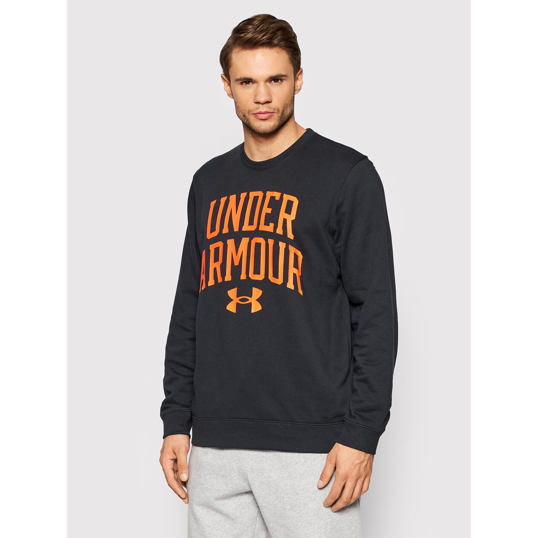 Under Armour Pulóver Ua Rival 1361561 Fekete Loose Fit - Pepit.hu