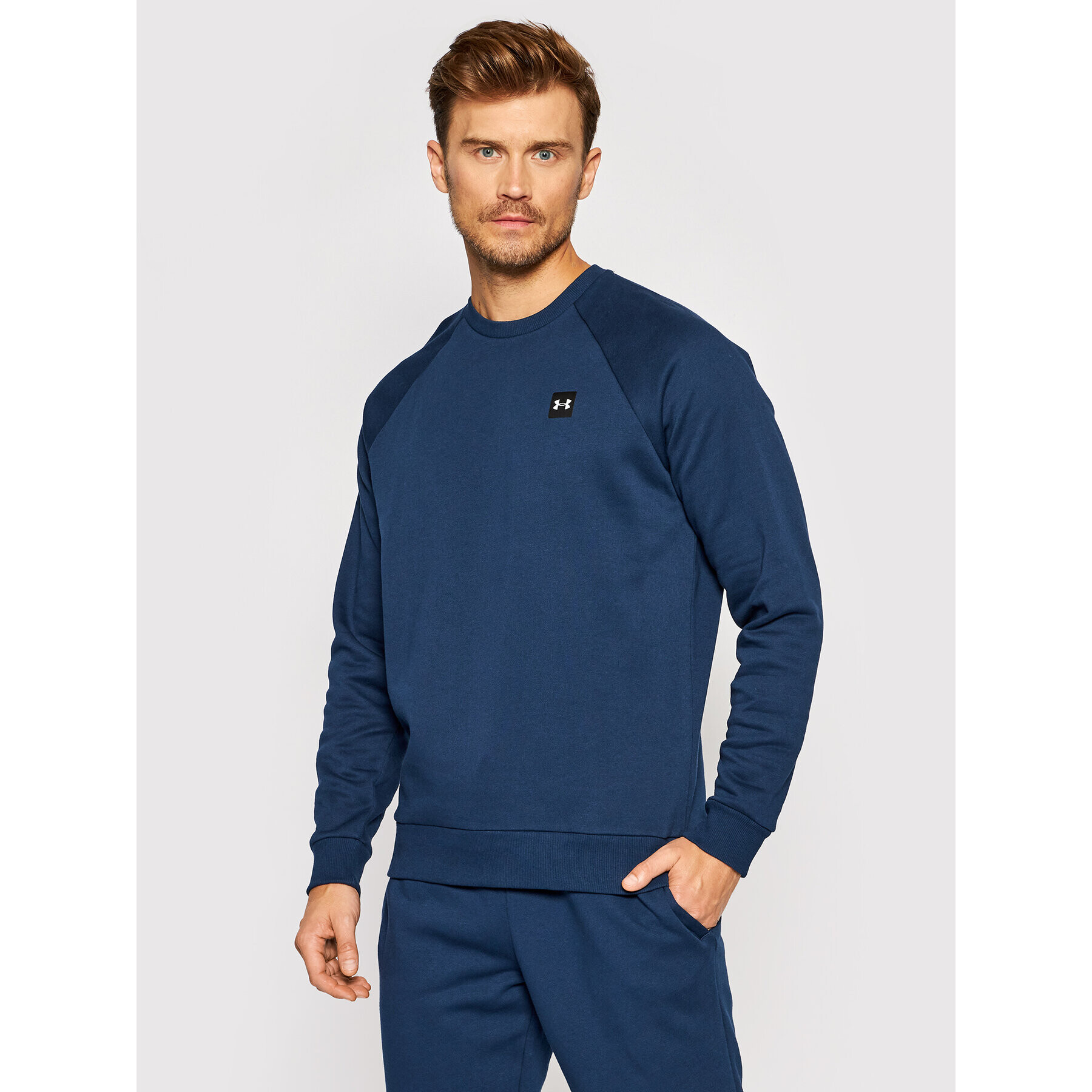 Under Armour Pulóver Ua Rival Fleece 1357096 Sötétkék Loose Fit - Pepit.hu