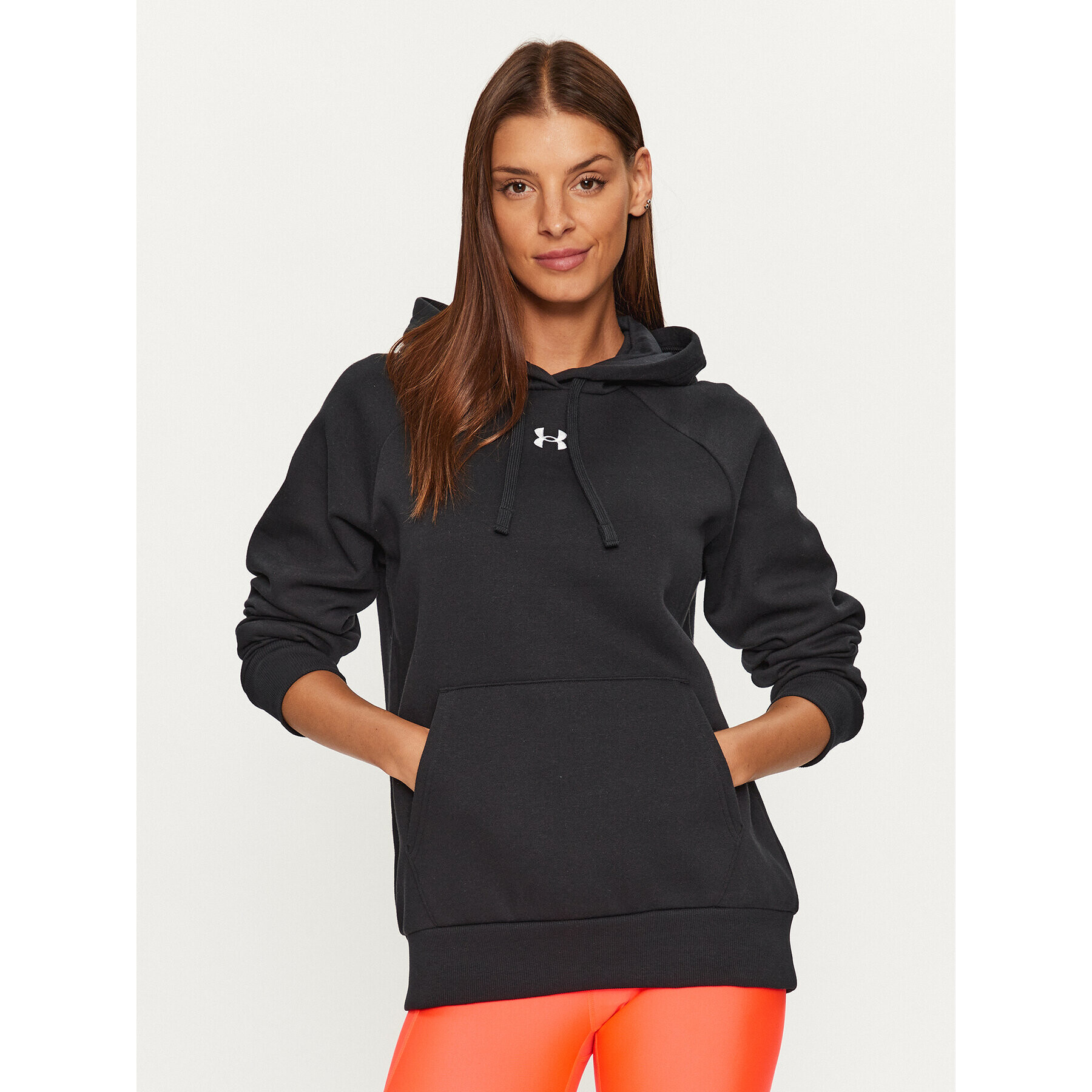 Under Armour Pulóver Ua Rival Fleece Hoodie 1379500 Fekete Loose Fit - Pepit.hu