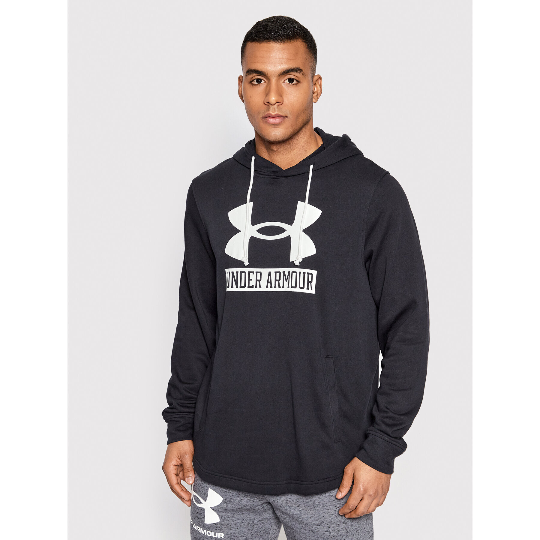 Under Armour Pulóver Ua Rival Terry Logo 1370390 Fekete Loose Fit - Pepit.hu