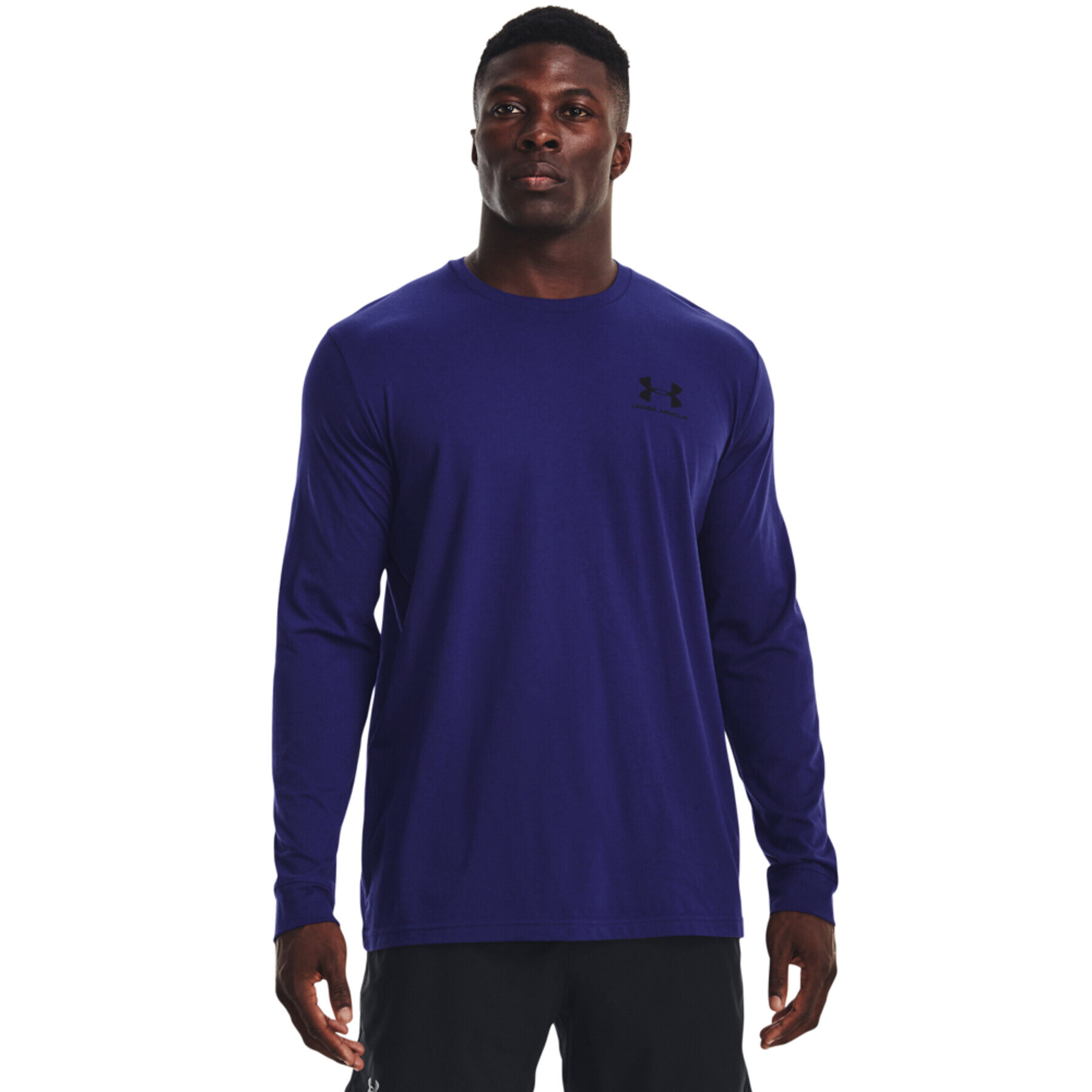 Under Armour Pulóver UA SPORTSTYLE LEFT CHEST LS 1329585 Sötétkék Regular Fit - Pepit.hu