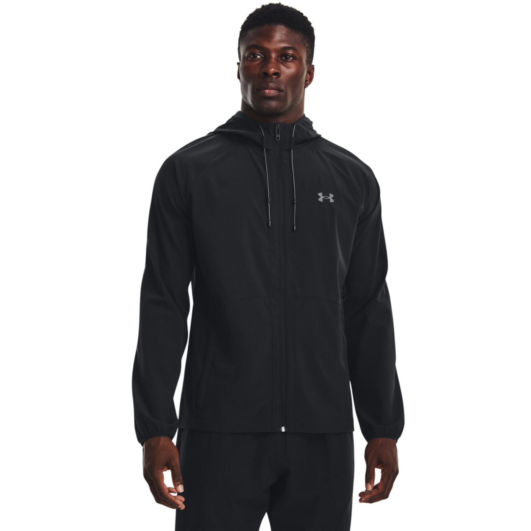 Under Armour Pulóver UA Stretch Woven Windbreaker 1377171 Fekete Regular Fit - Pepit.hu