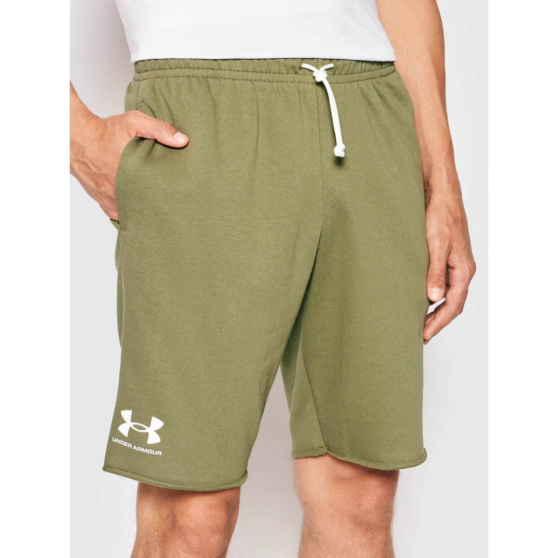 Under Armour Sport rövidnadrág Rival Terry 1361631 Zöld Regular Fit - Pepit.hu