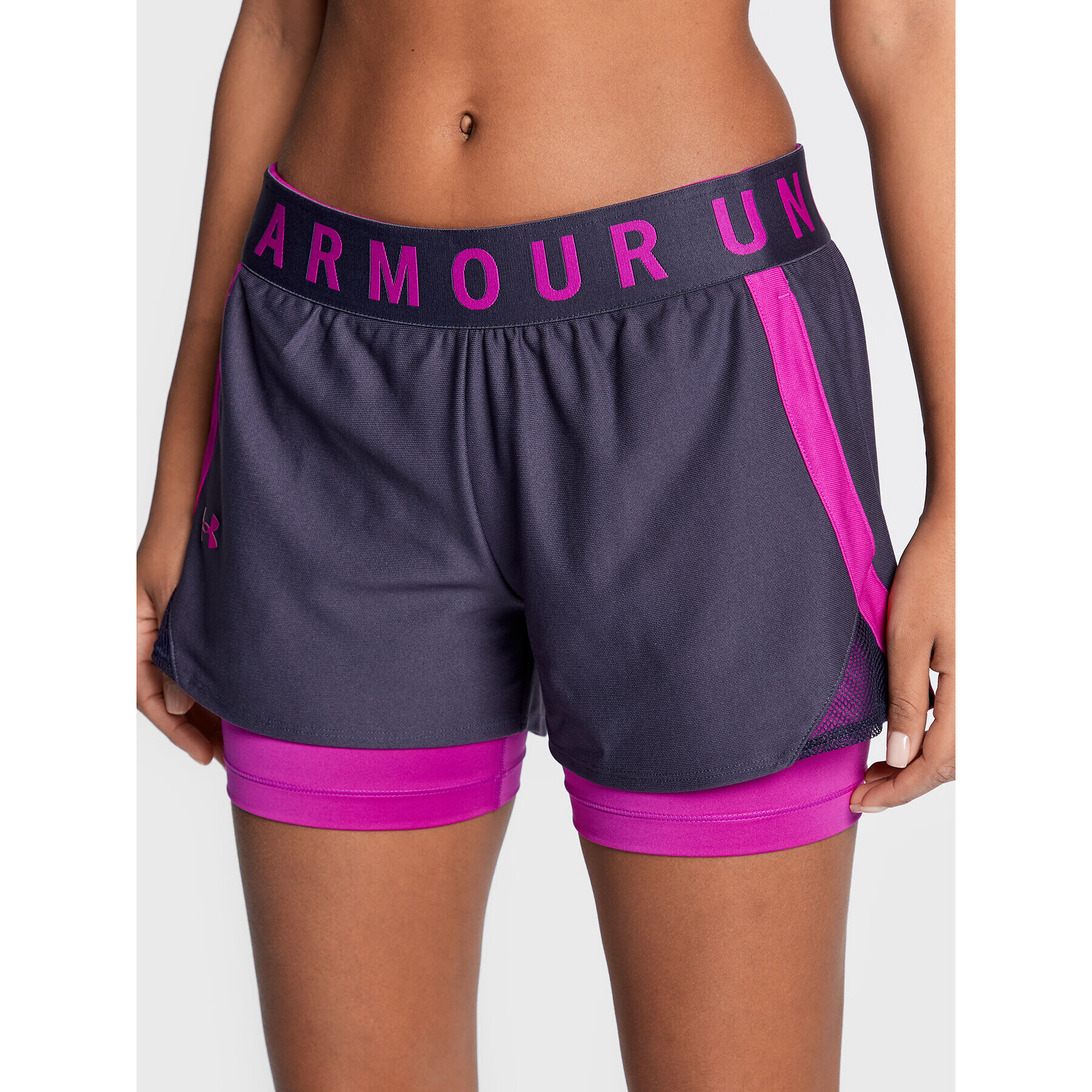 Under Armour Sport rövidnadrág Ua Play Up 2-in-1 1351981 Lila Loose Fit - Pepit.hu