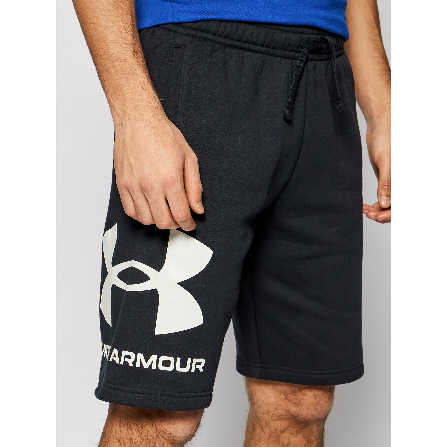 Under Armour Sport rövidnadrág Ua Rival Fleece Big Logo 1357118 Fekete Loose Fit - Pepit.hu