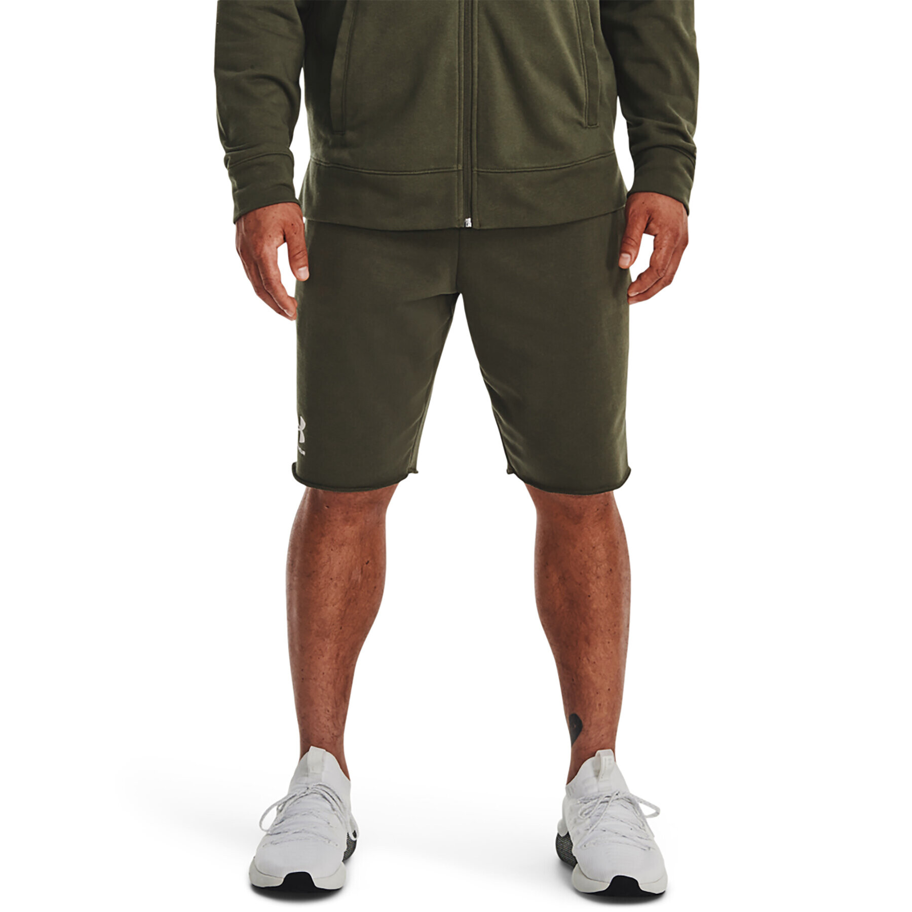 Under Armour Sport rövidnadrág UA RIVAL TERRY SHORT 1361631 Khaki Regular Fit - Pepit.hu