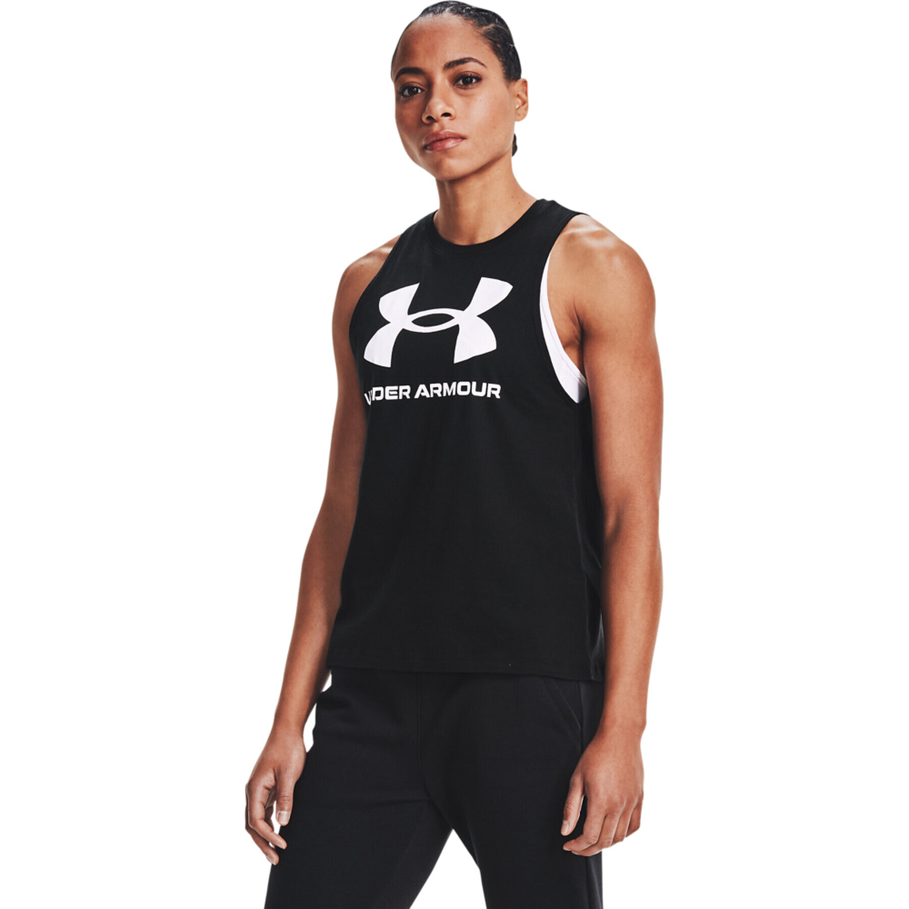 Under Armour Technikai póló Live Sportstyle Graphic Tank 1356297 Fekete Regular Fit - Pepit.hu