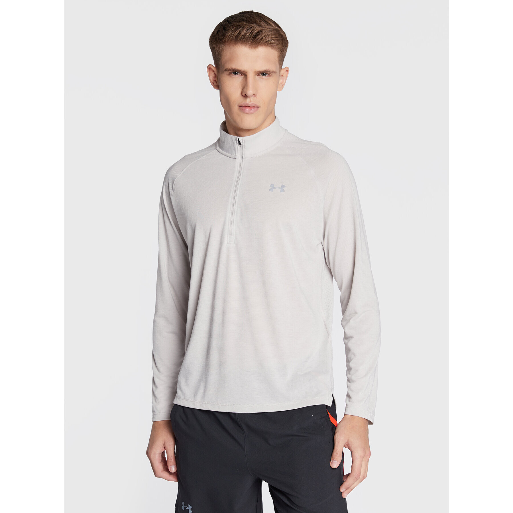 Under Armour Technikai póló Ua Streaker 1361474 Szürke Slim Fit - Pepit.hu