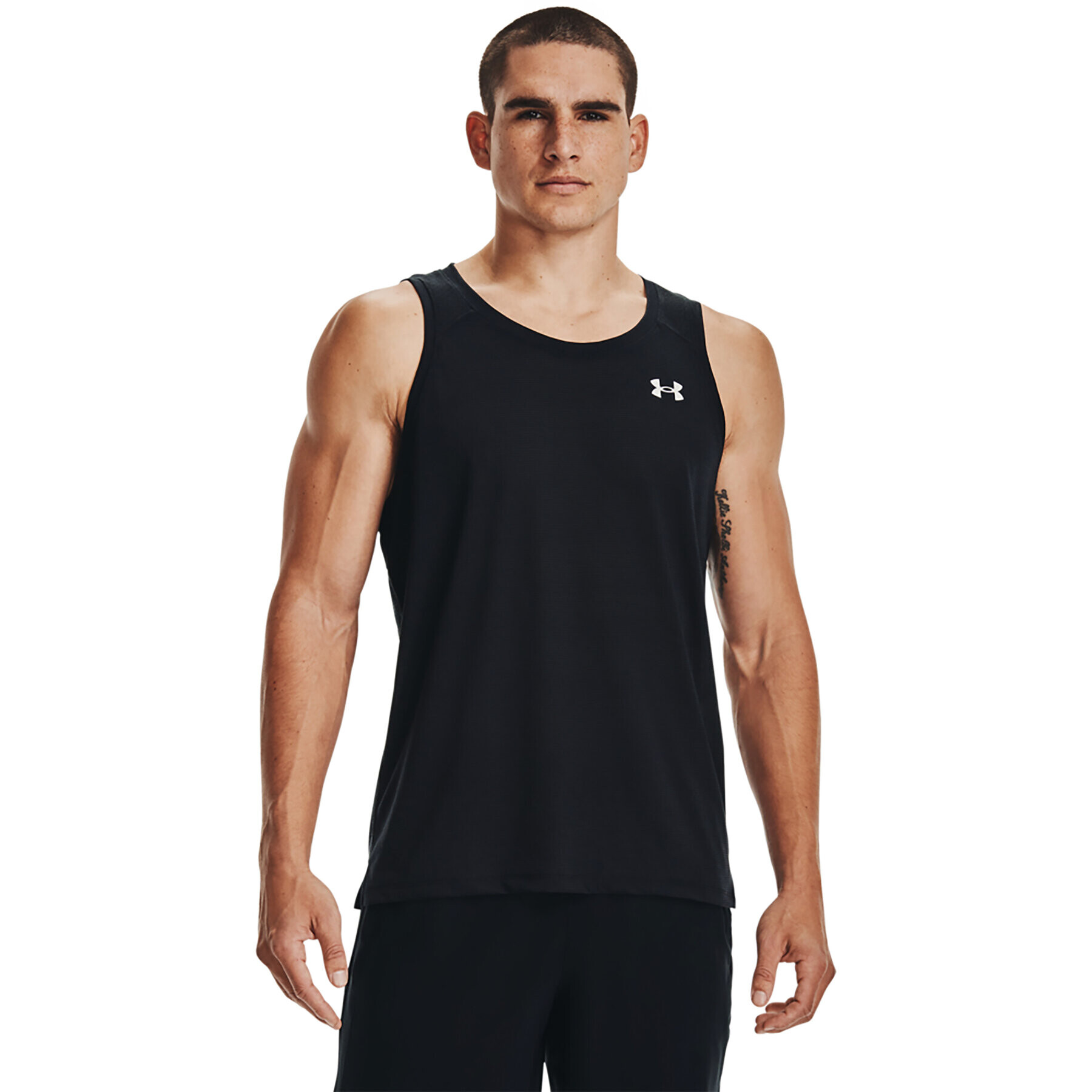 Under Armour Technikai póló UA STREAKER SINGLET 1361468 Fekete Regular Fit - Pepit.hu