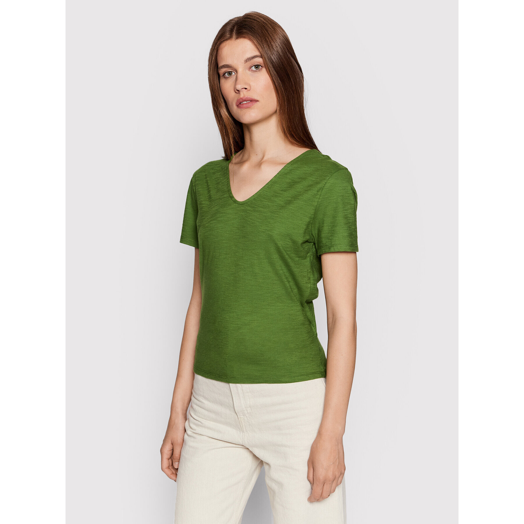 United Colors Of Benetton Blúz 3BVXD4008 Zöld Regular Fit - Pepit.hu