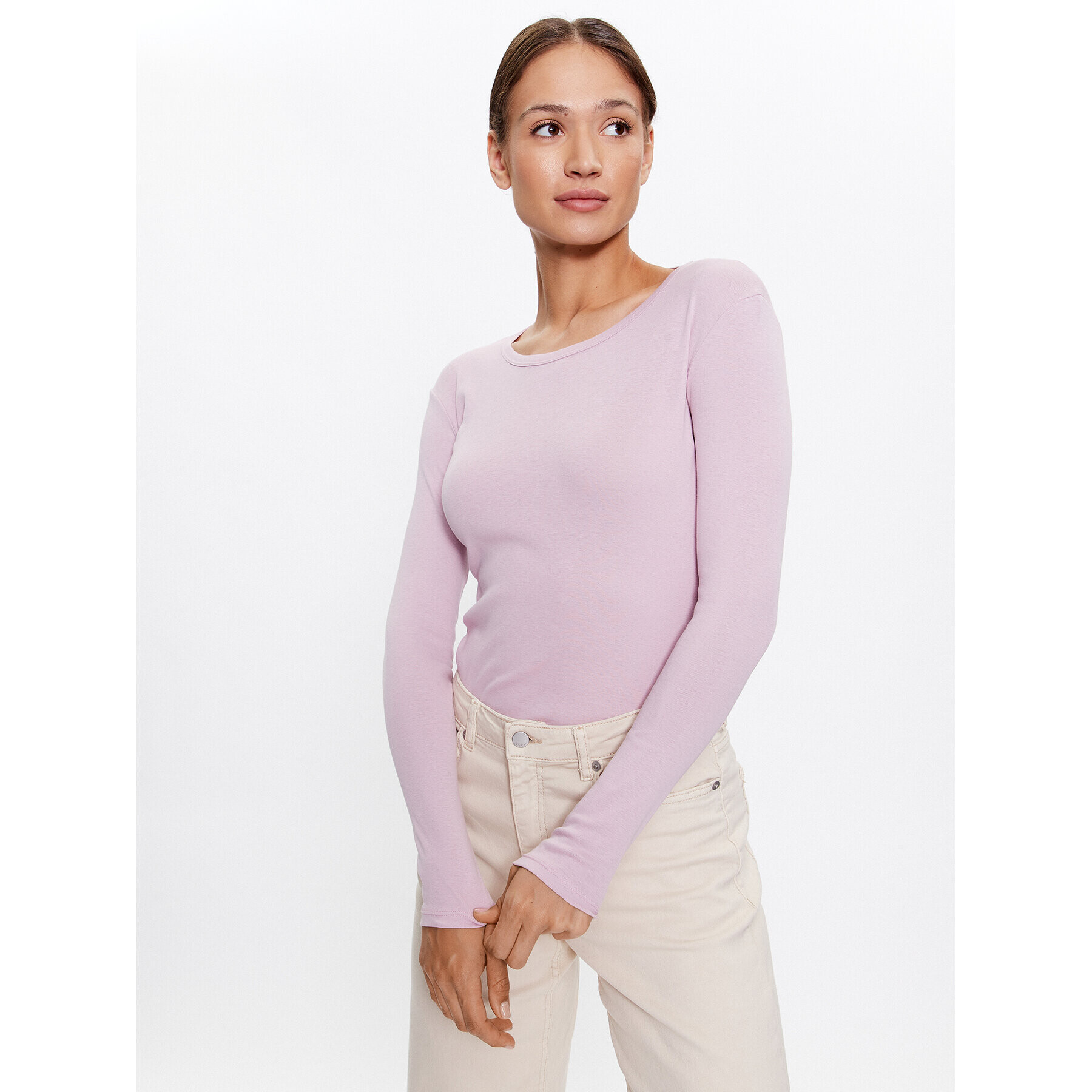 United Colors Of Benetton Blúz 3GA2E16F9 Lila Regular Fit - Pepit.hu