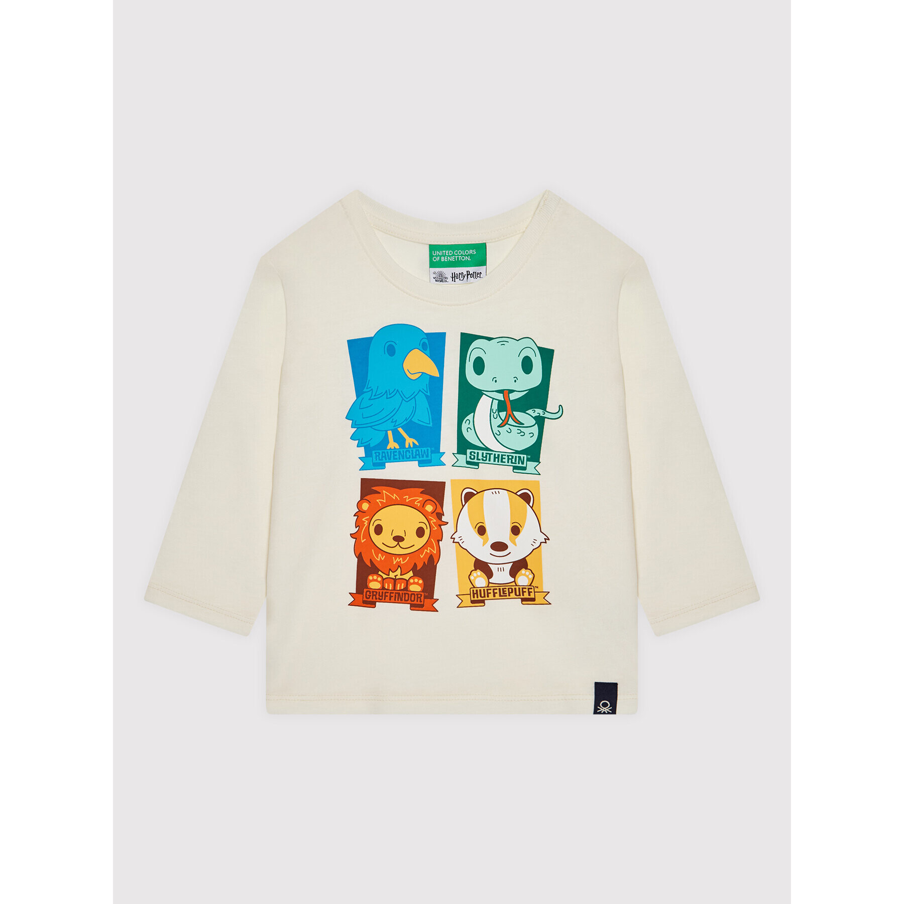 United Colors Of Benetton Blúz HARRY POTTER 3VR5G100A Bézs Regular Fit - Pepit.hu