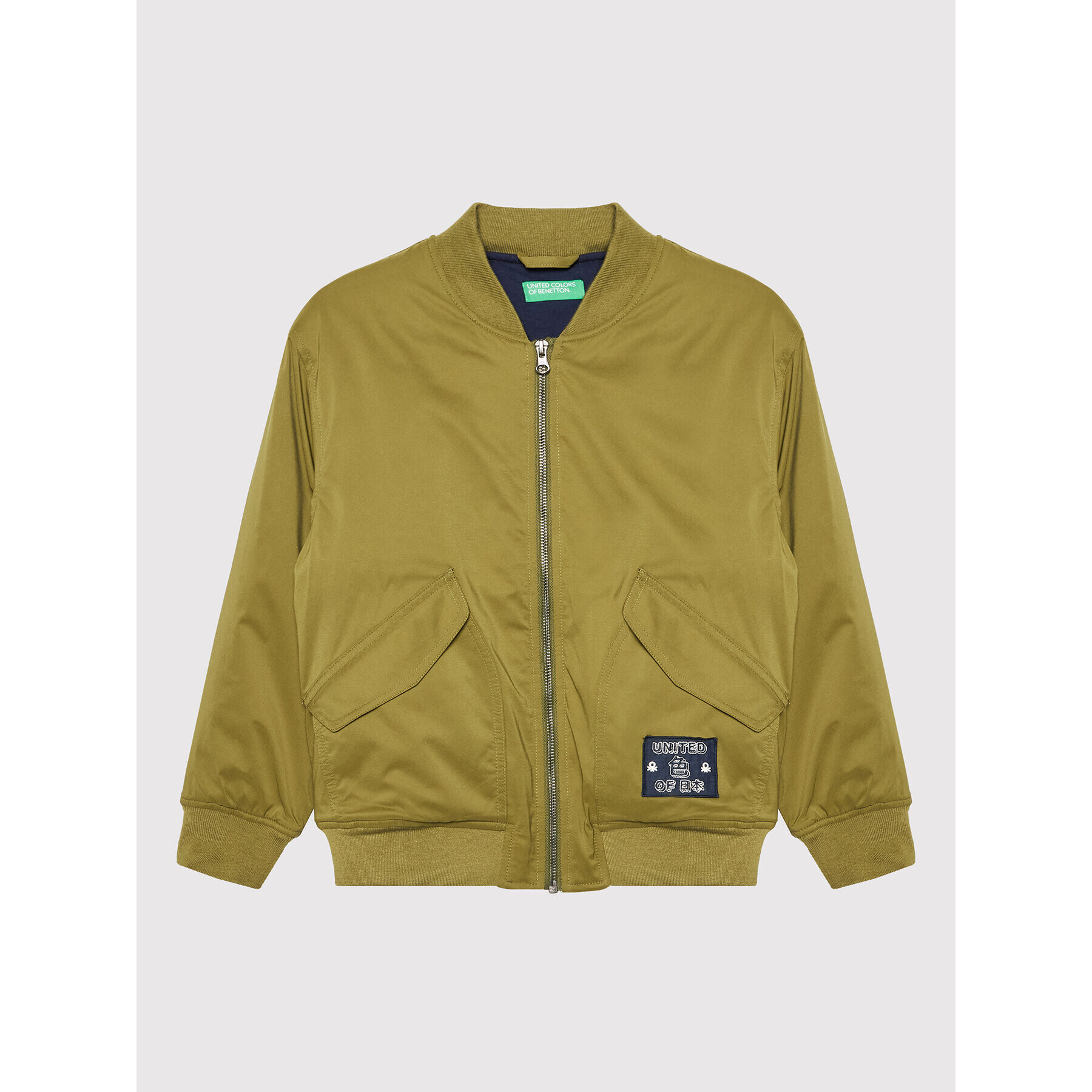 United Colors Of Benetton Bomber dzseki 25TQCN00V Zöld Regular Fit - Pepit.hu