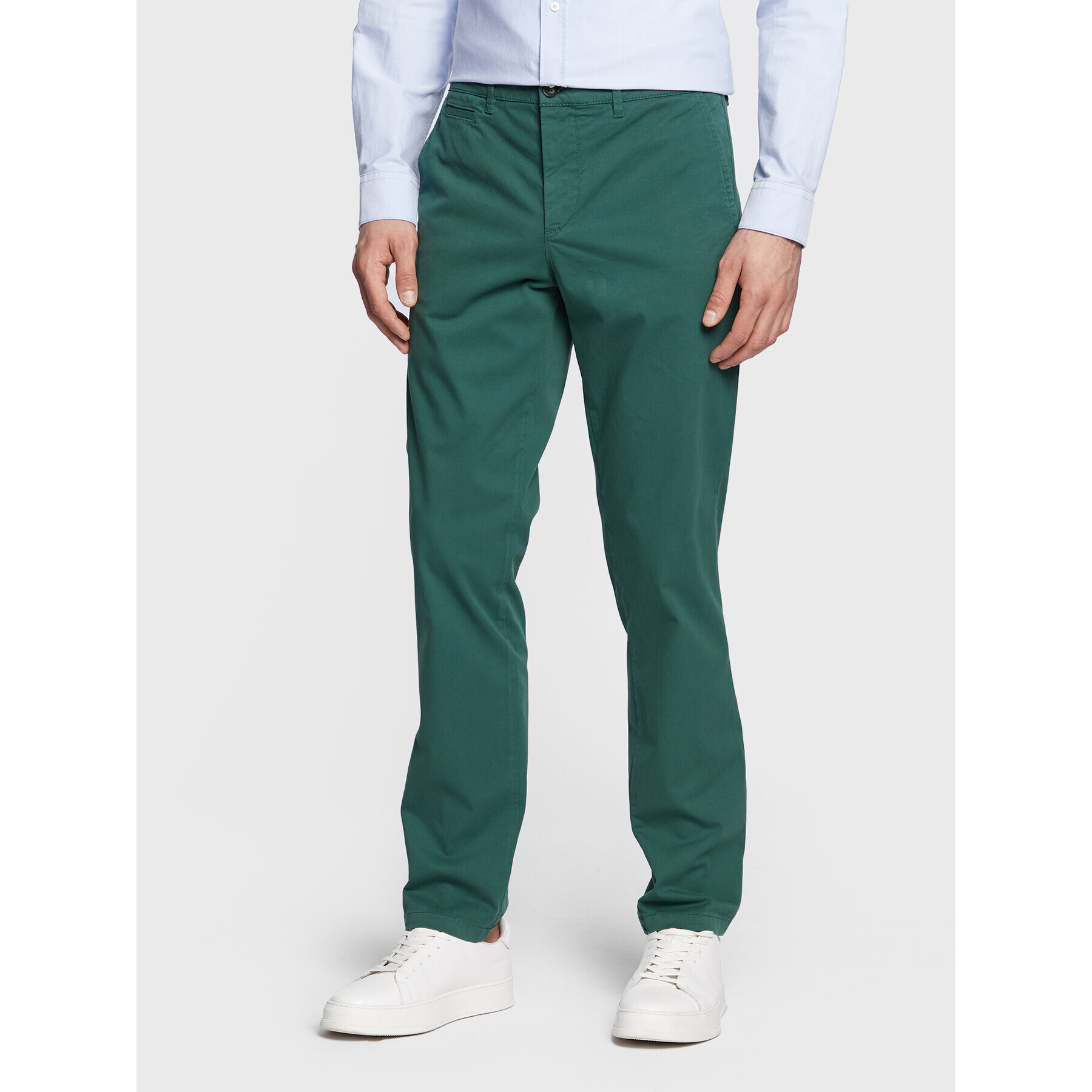 United Colors Of Benetton Chinos 4DKH55I18 Zöld Slim Fit - Pepit.hu