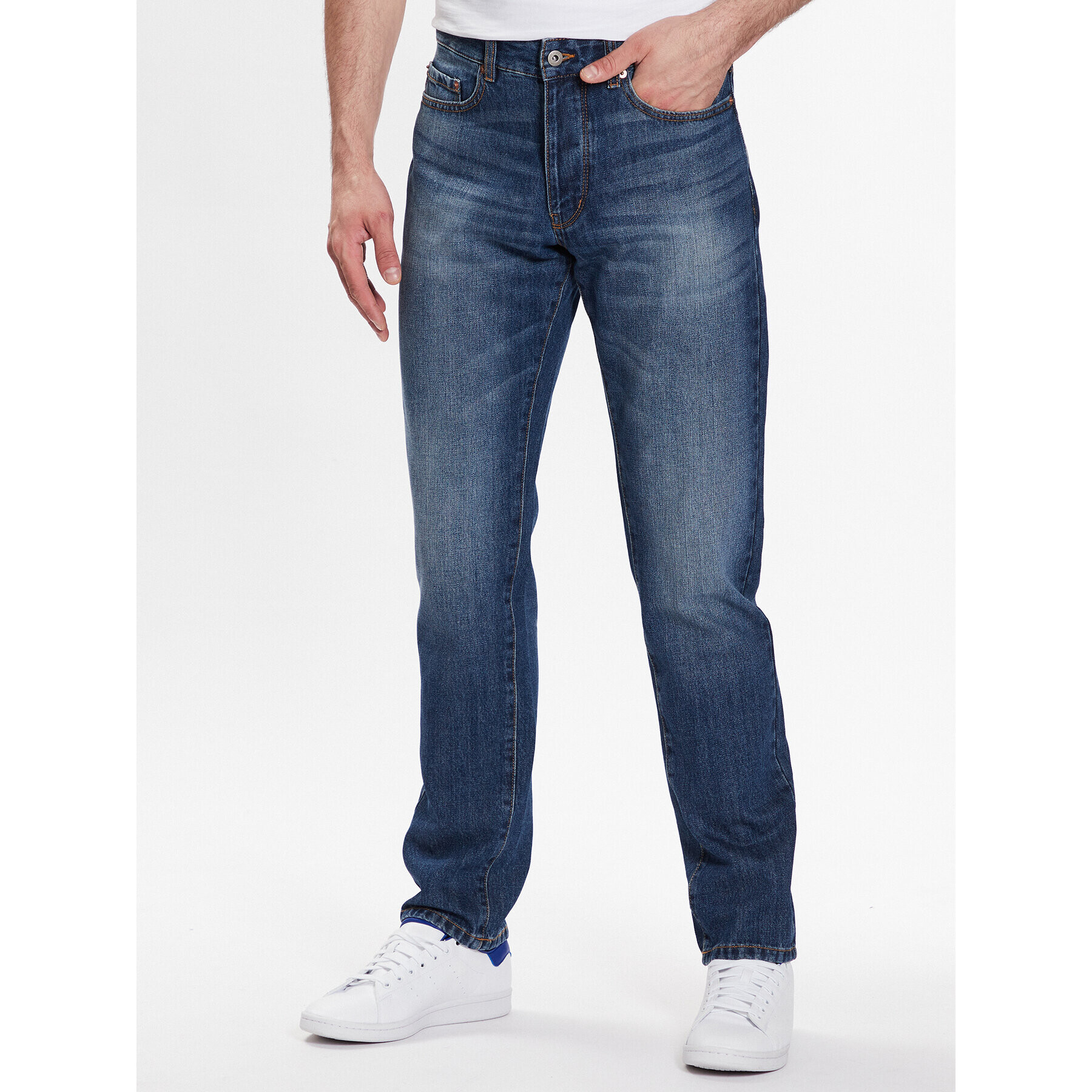 United Colors Of Benetton Farmer 4AW757B88 Kék Straight Leg - Pepit.hu