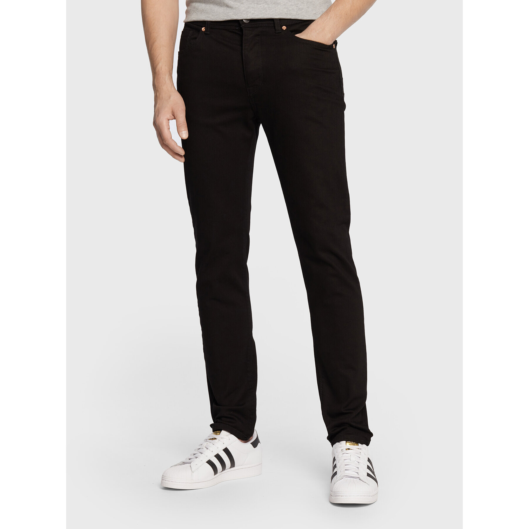 United Colors Of Benetton Farmer 4GZ757B98 Fekete Skinny Fit - Pepit.hu